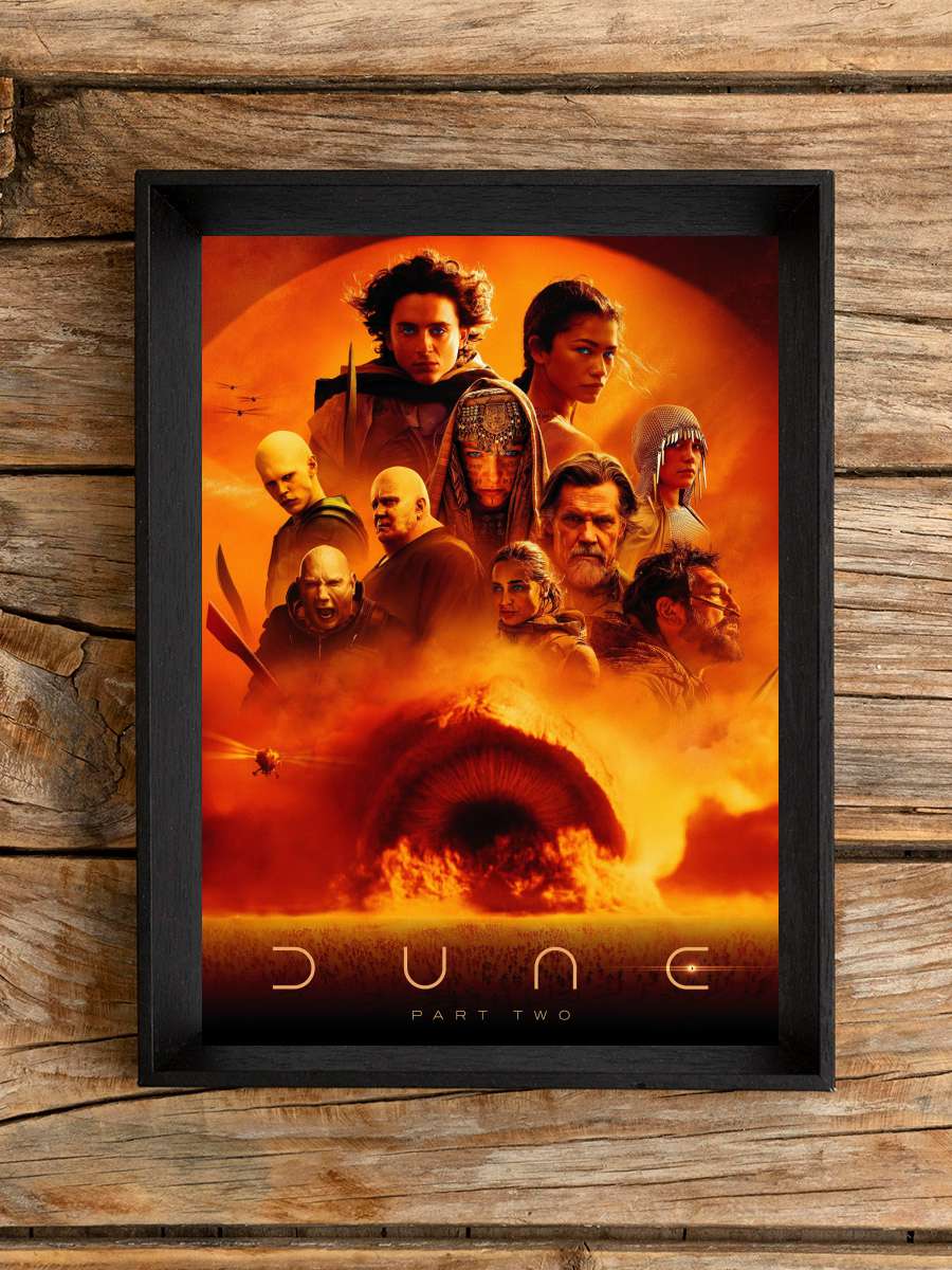 Dune: Çöl Gezegeni Bölüm İki - Dune: Part Two Film Tablo Siyah Çerçeveli Film Poster Afiş Tablo