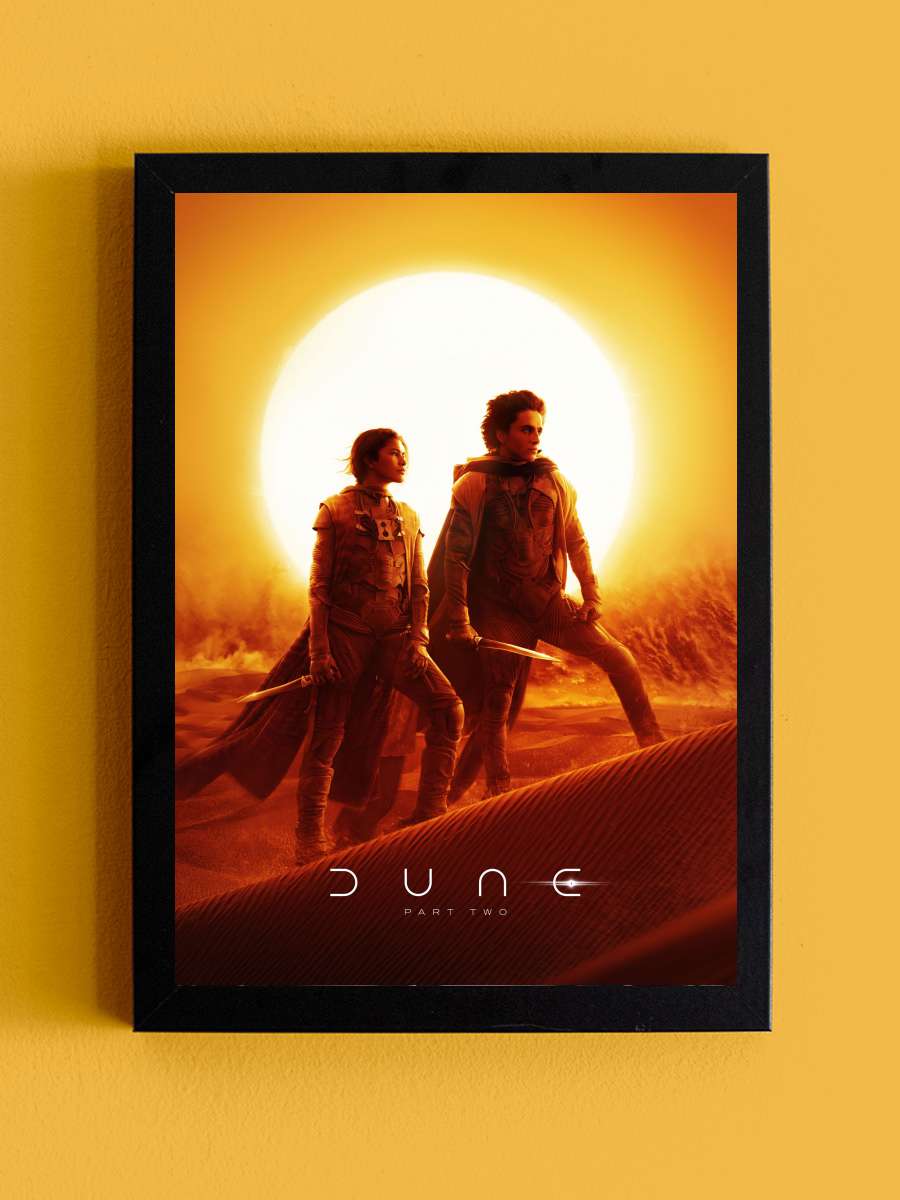 Dune: Çöl Gezegeni Bölüm İki - Dune: Part Two Film Tablo Siyah Çerçeveli Film Poster Afiş Tablo