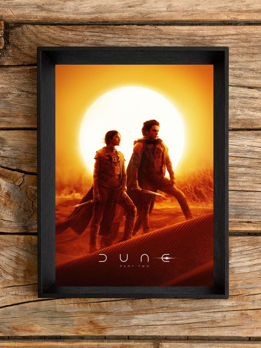 Dune: Çöl Gezegeni Bölüm İki - Dune: Part Two Film Tablo Siyah Çerçeveli Film Poster Afiş Tablo