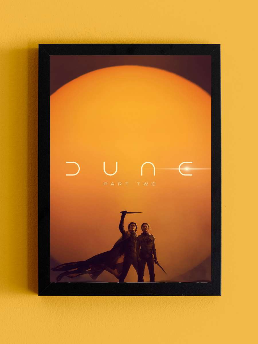 Dune: Çöl Gezegeni Bölüm İki - Dune: Part Two Film Tablo Siyah Çerçeveli Film Poster Afiş Tablo