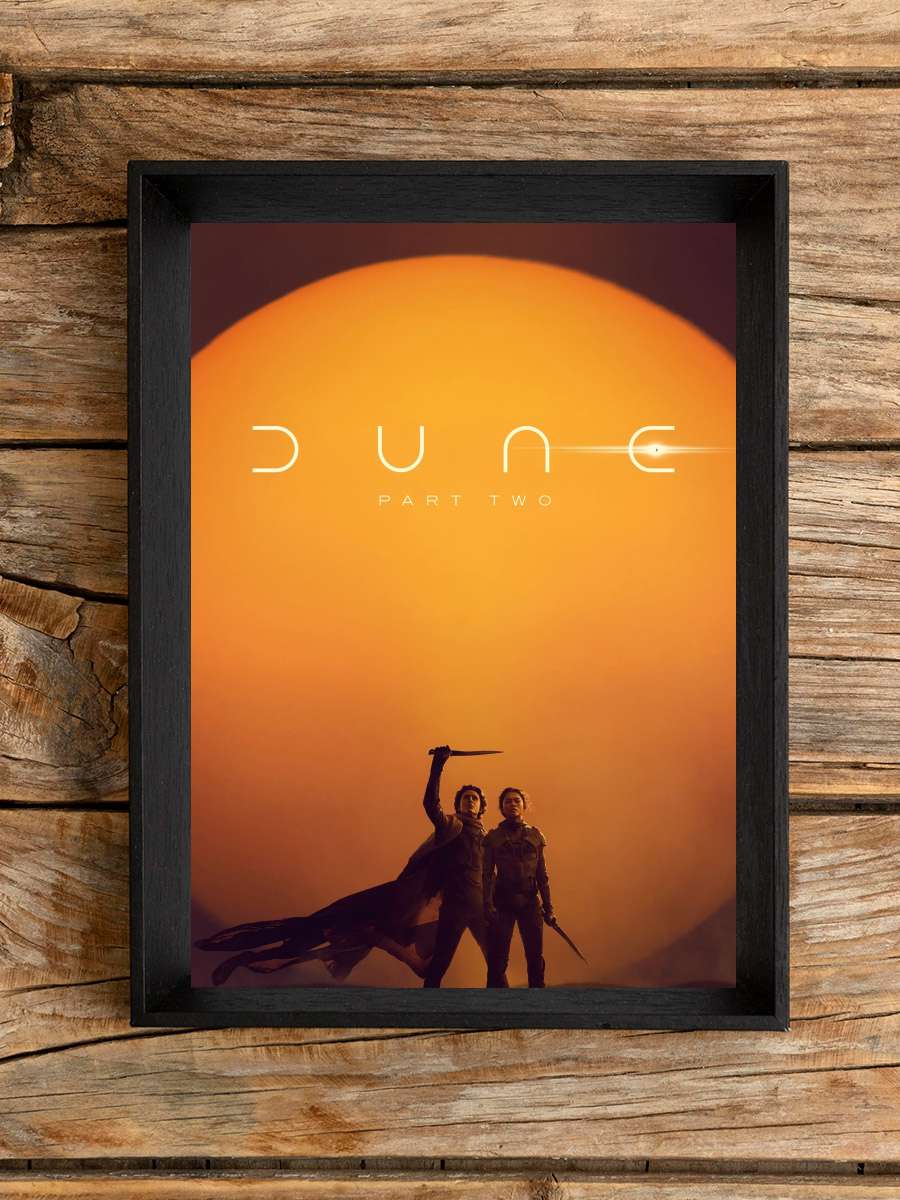 Dune: Çöl Gezegeni Bölüm İki - Dune: Part Two Film Tablo Siyah Çerçeveli Film Poster Afiş Tablo