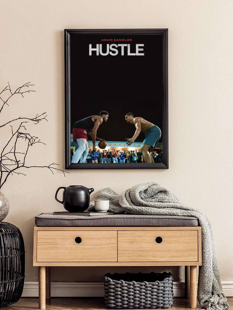 Hustle Film Tablo Siyah Çerçeveli Film Poster Afiş Tablo