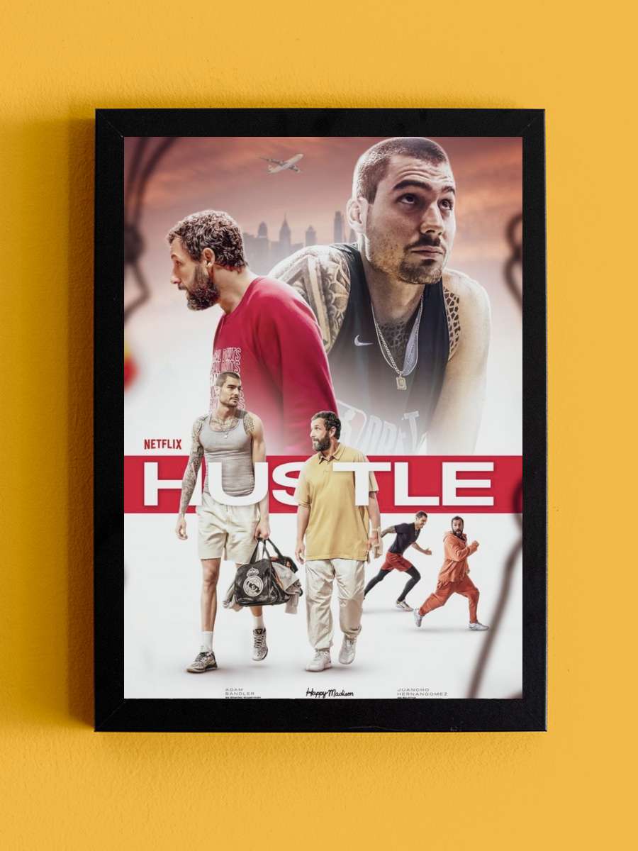 Hustle Film Tablo Siyah Çerçeveli Film Poster Afiş Tablo