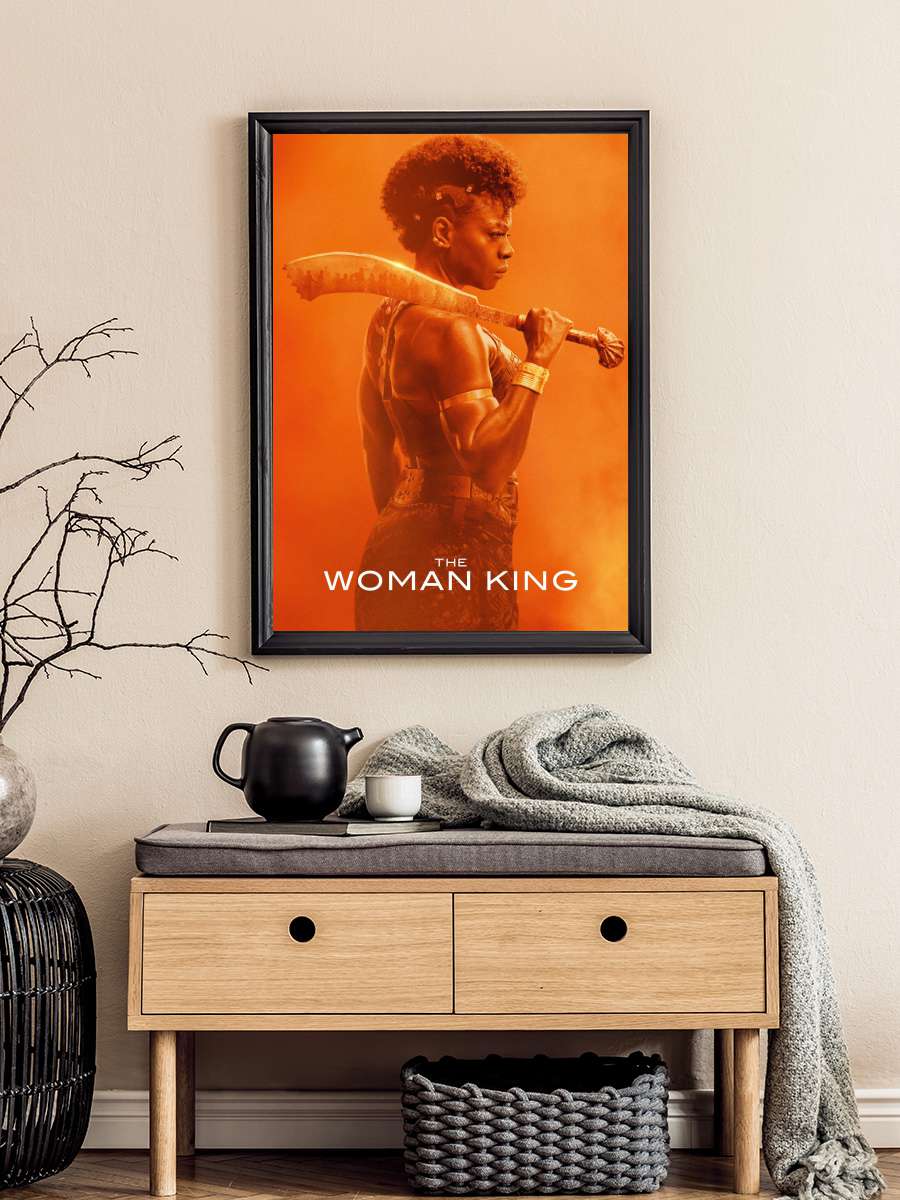 Kadın Kral - The Woman King Film Tablo Siyah Çerçeveli Film Poster Afiş Tablo