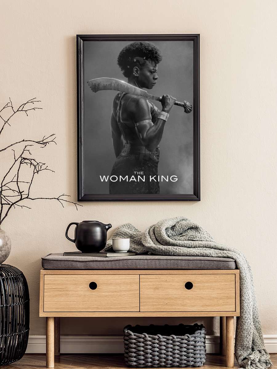 Kadın Kral - The Woman King Film Tablo Siyah Çerçeveli Film Poster Afiş Tablo