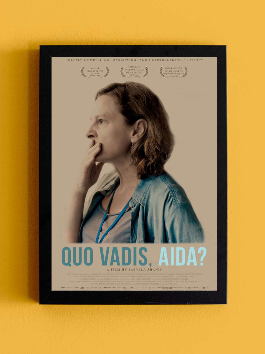 Nereye Gidiyorsun, Aida? - Quo Vadis, Aida? Film Tablo Siyah Çerçeveli Film Poster Afiş Tablo