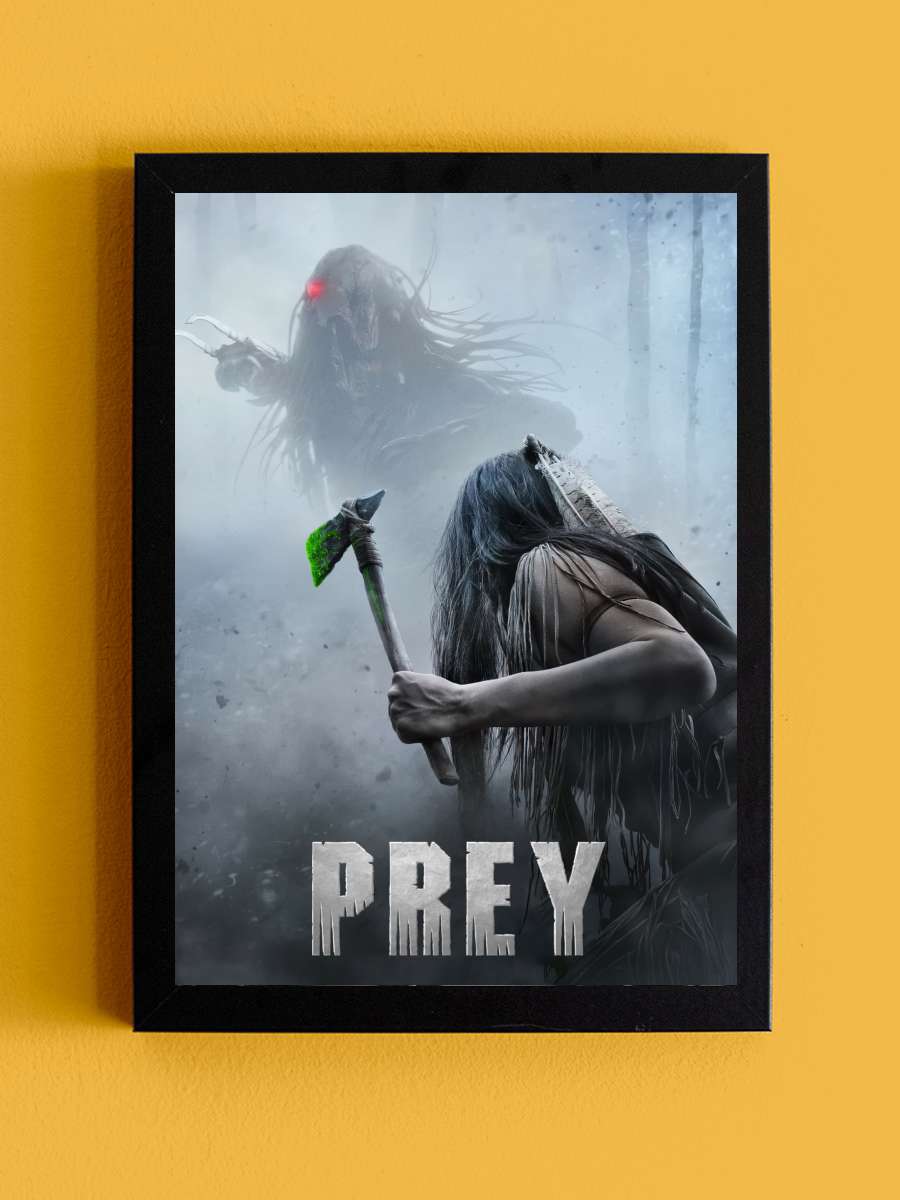 Prey Film Tablo Siyah Çerçeveli Film Poster Afiş Tablo