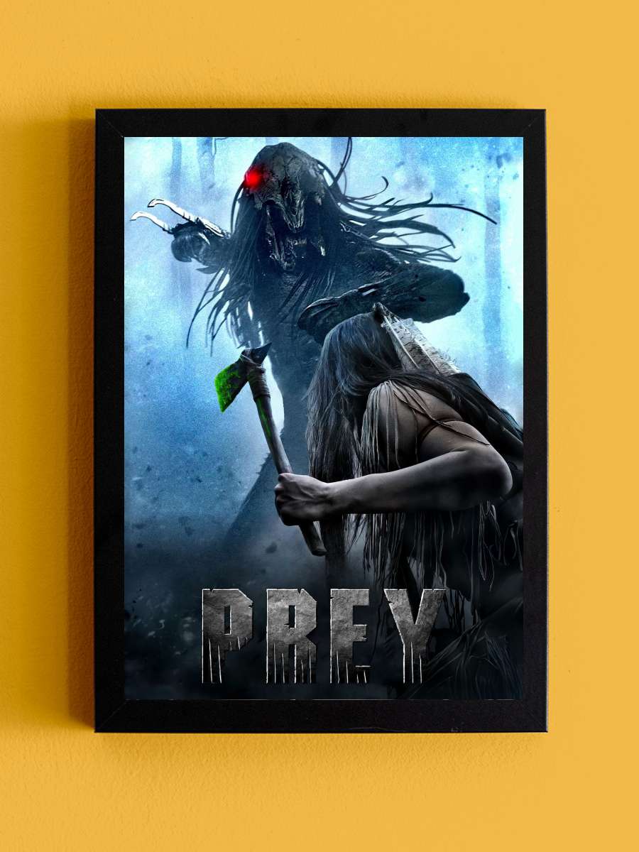 Prey Film Tablo Siyah Çerçeveli Film Poster Afiş Tablo