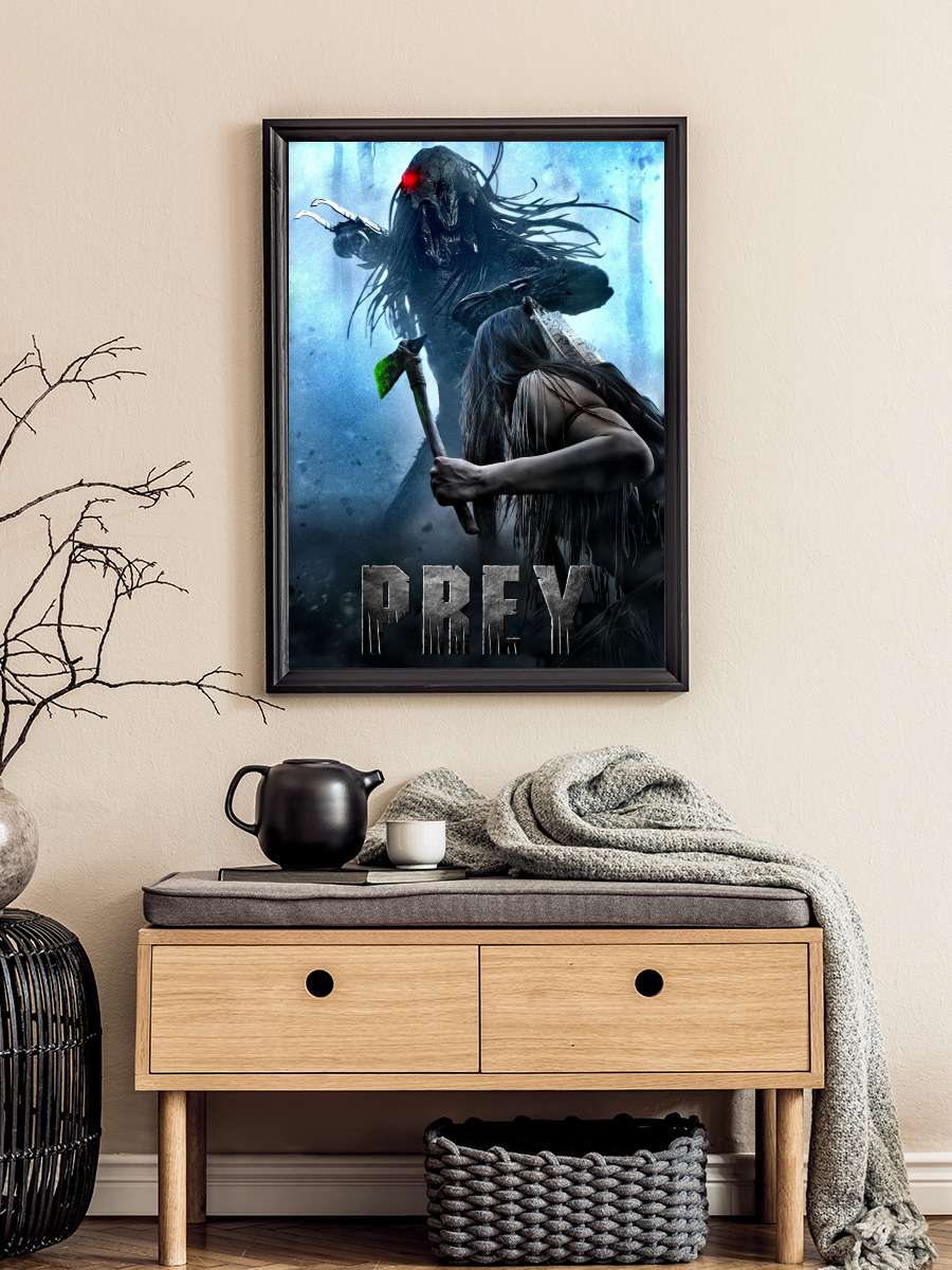 Prey Film Tablo Siyah Çerçeveli Film Poster Afiş Tablo