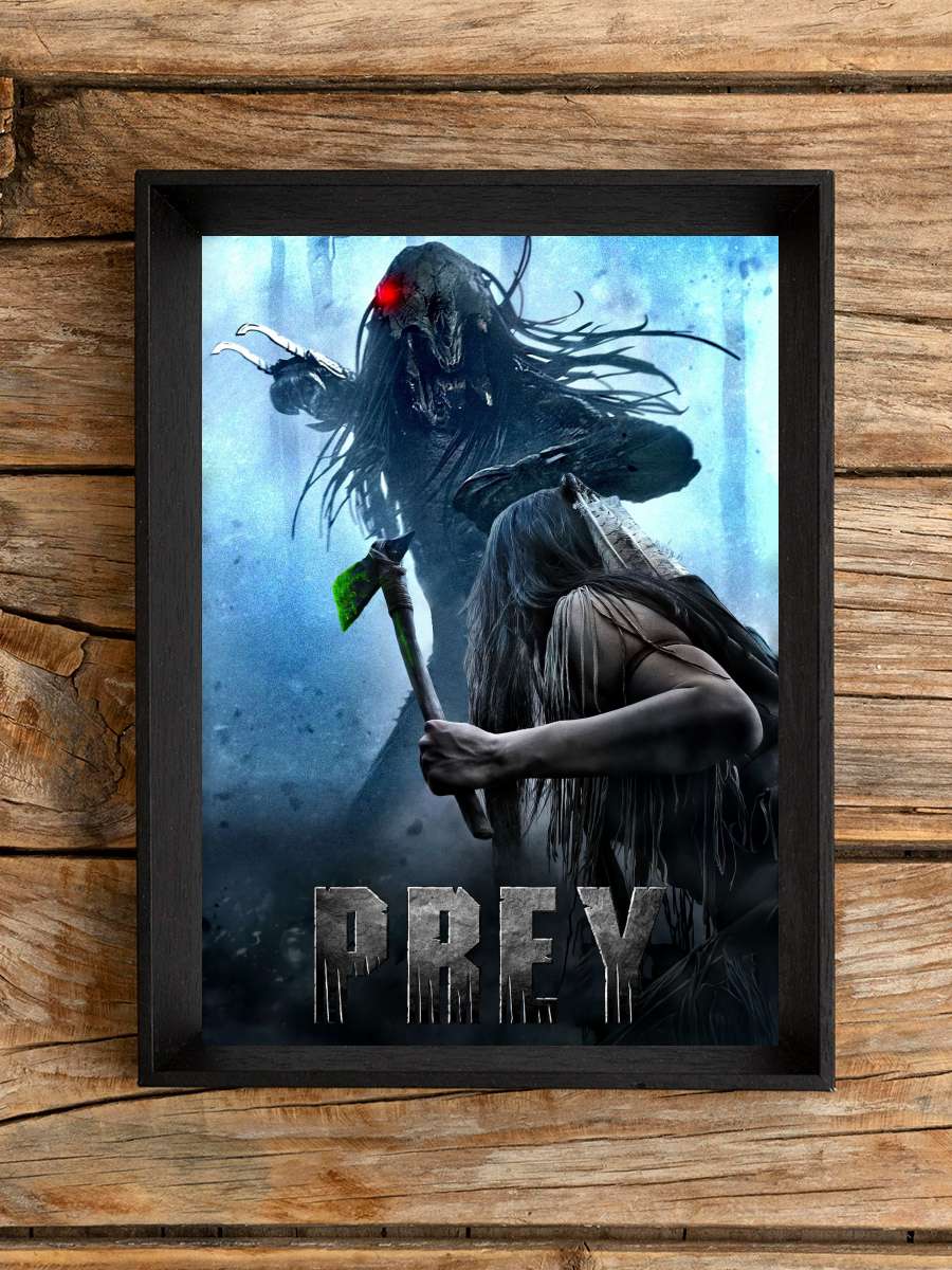 Prey Film Tablo Siyah Çerçeveli Film Poster Afiş Tablo