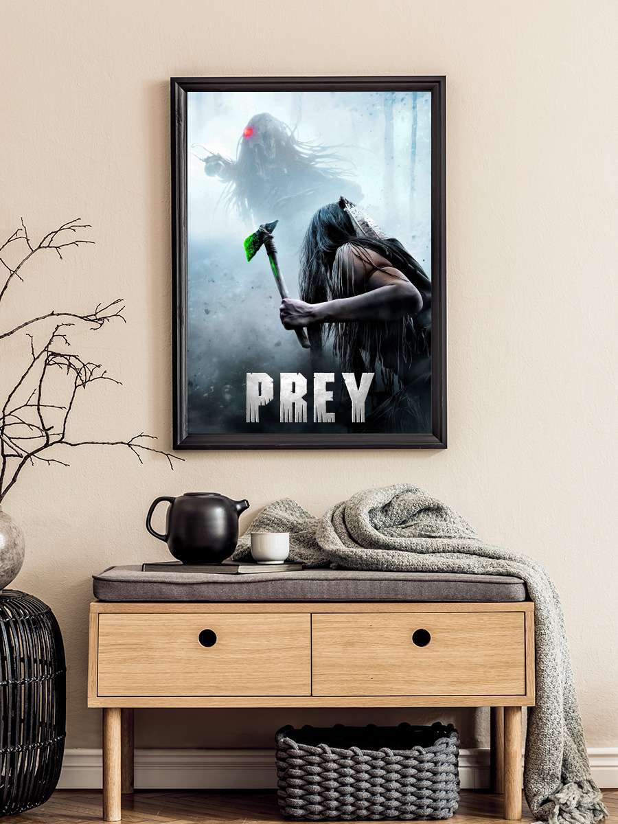 Prey Film Tablo Siyah Çerçeveli Film Poster Afiş Tablo