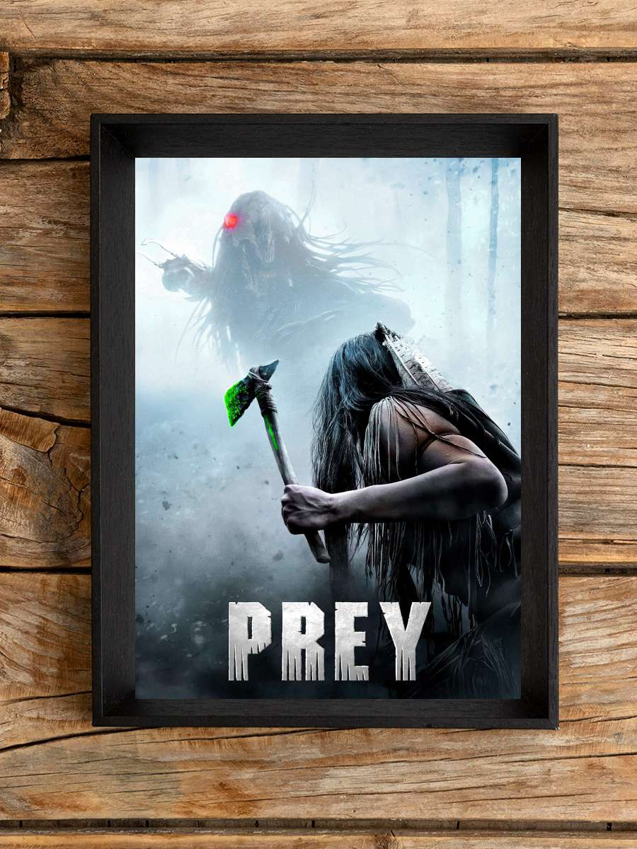 Prey Film Tablo Siyah Çerçeveli Film Poster Afiş Tablo