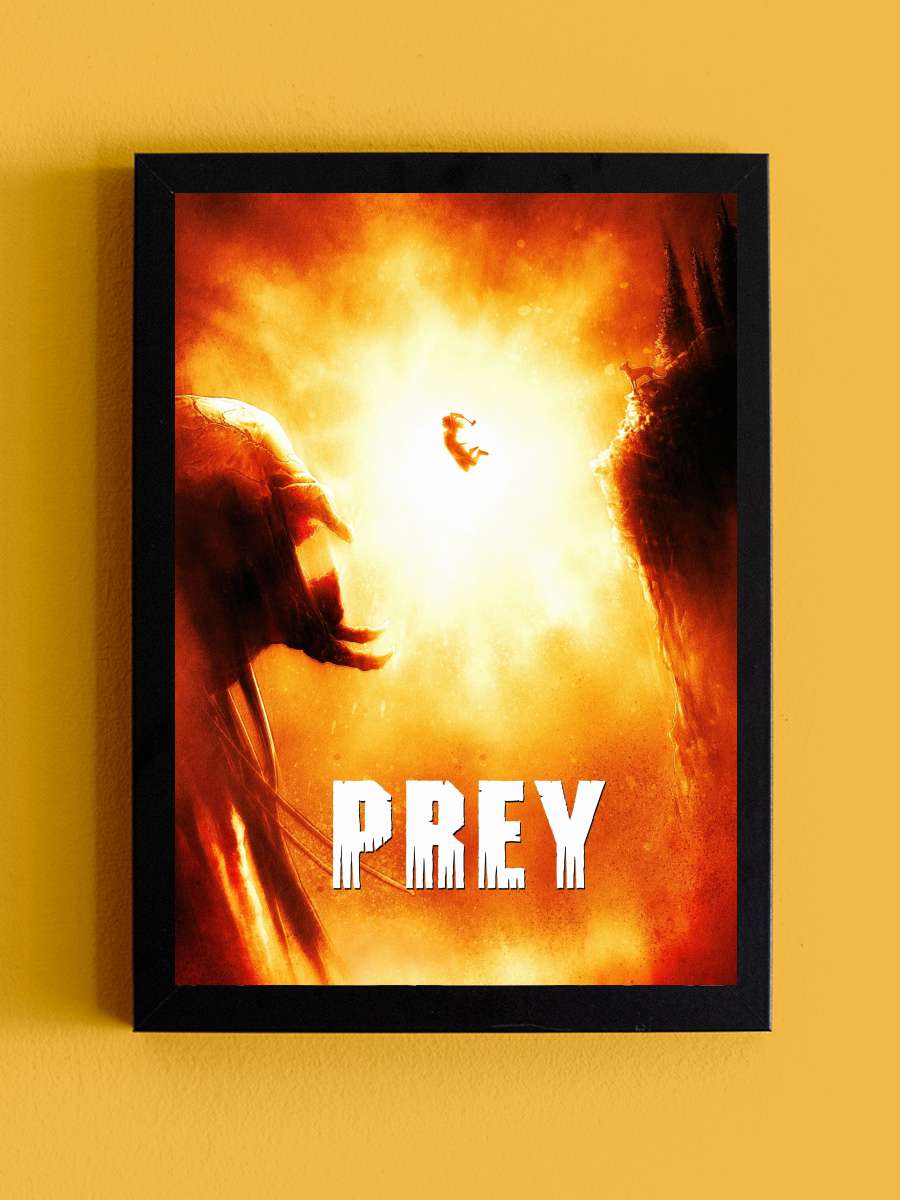 Prey Film Tablo Siyah Çerçeveli Film Poster Afiş Tablo