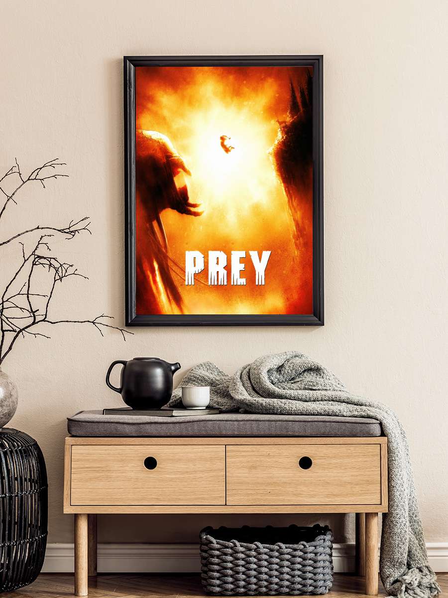 Prey Film Tablo Siyah Çerçeveli Film Poster Afiş Tablo