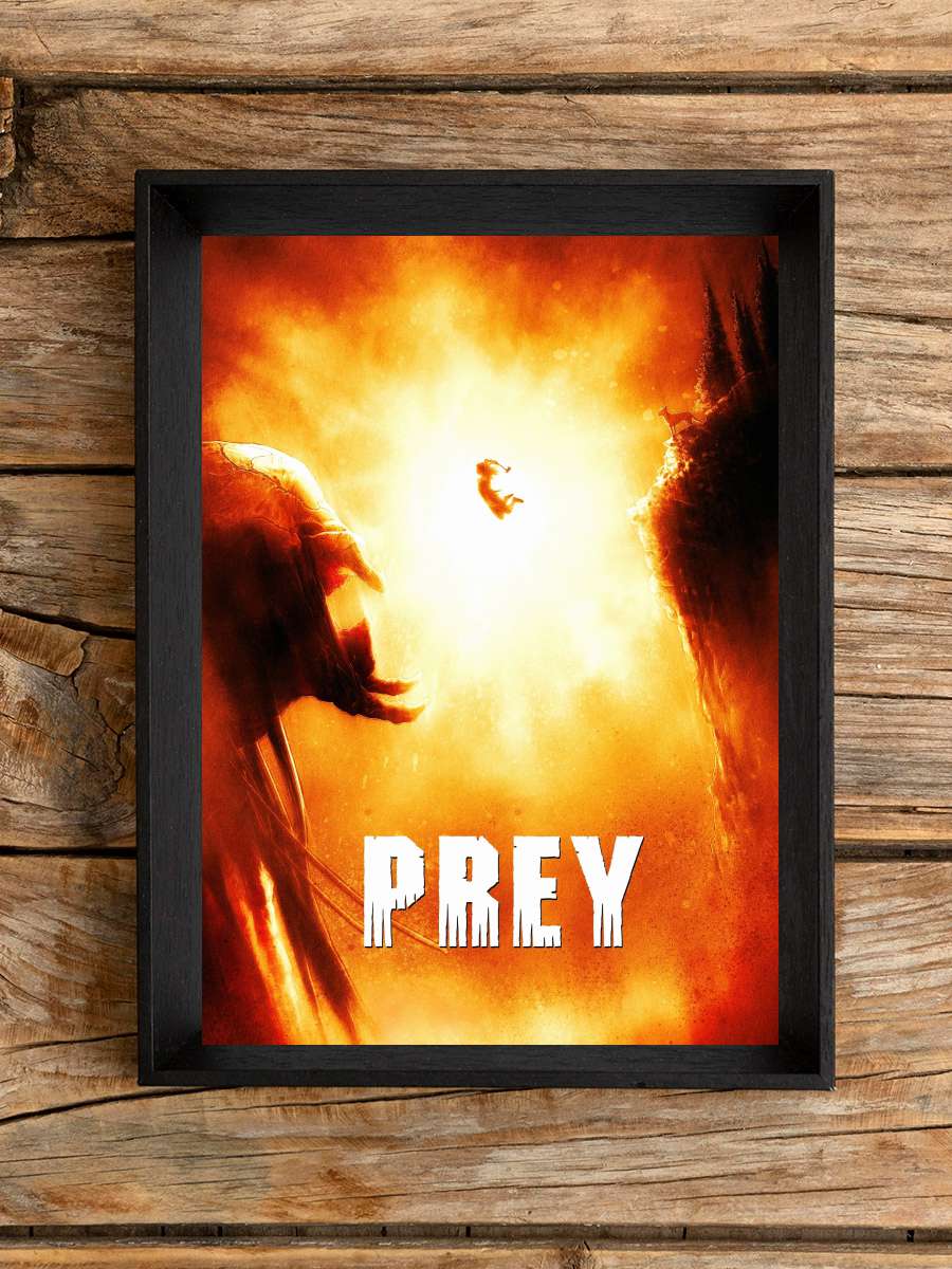 Prey Film Tablo Siyah Çerçeveli Film Poster Afiş Tablo