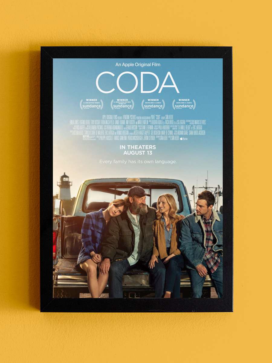 CODA Film Tablo Siyah Çerçeveli Film Poster Afiş Tablo