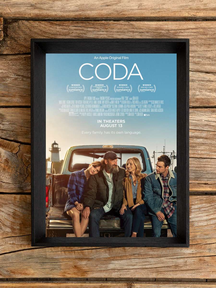 CODA Film Tablo Siyah Çerçeveli Film Poster Afiş Tablo