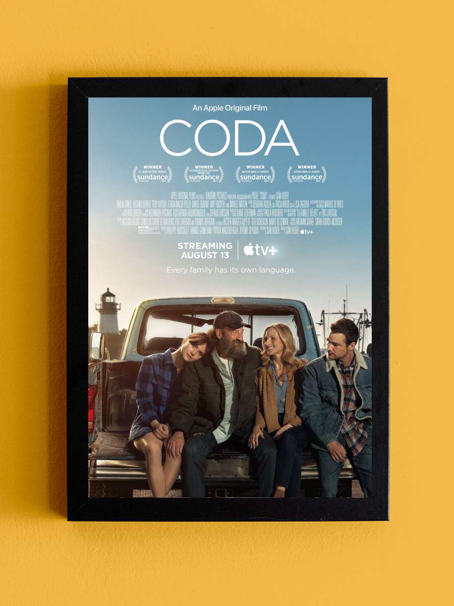 CODA Film Tablo Siyah Çerçeveli Film Poster Afiş Tablo