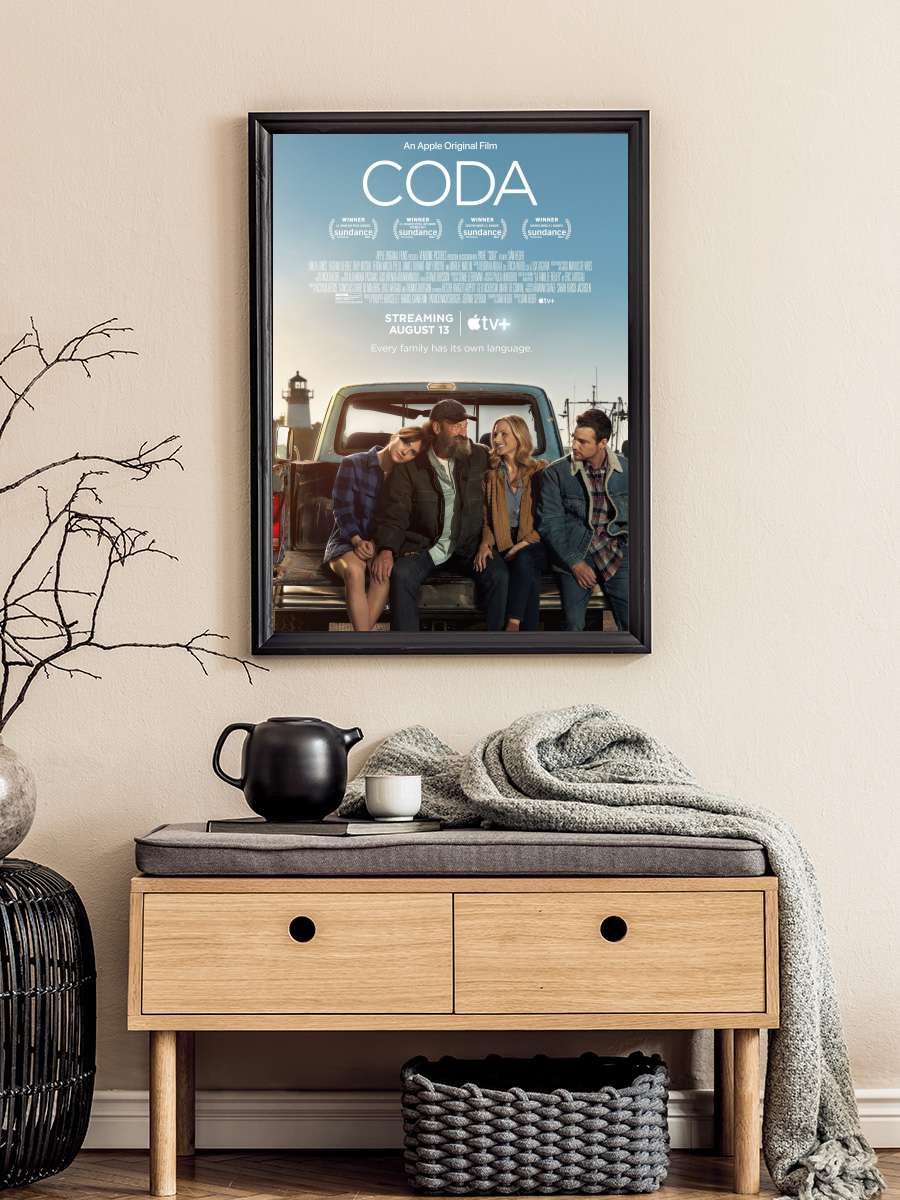 CODA Film Tablo Siyah Çerçeveli Film Poster Afiş Tablo