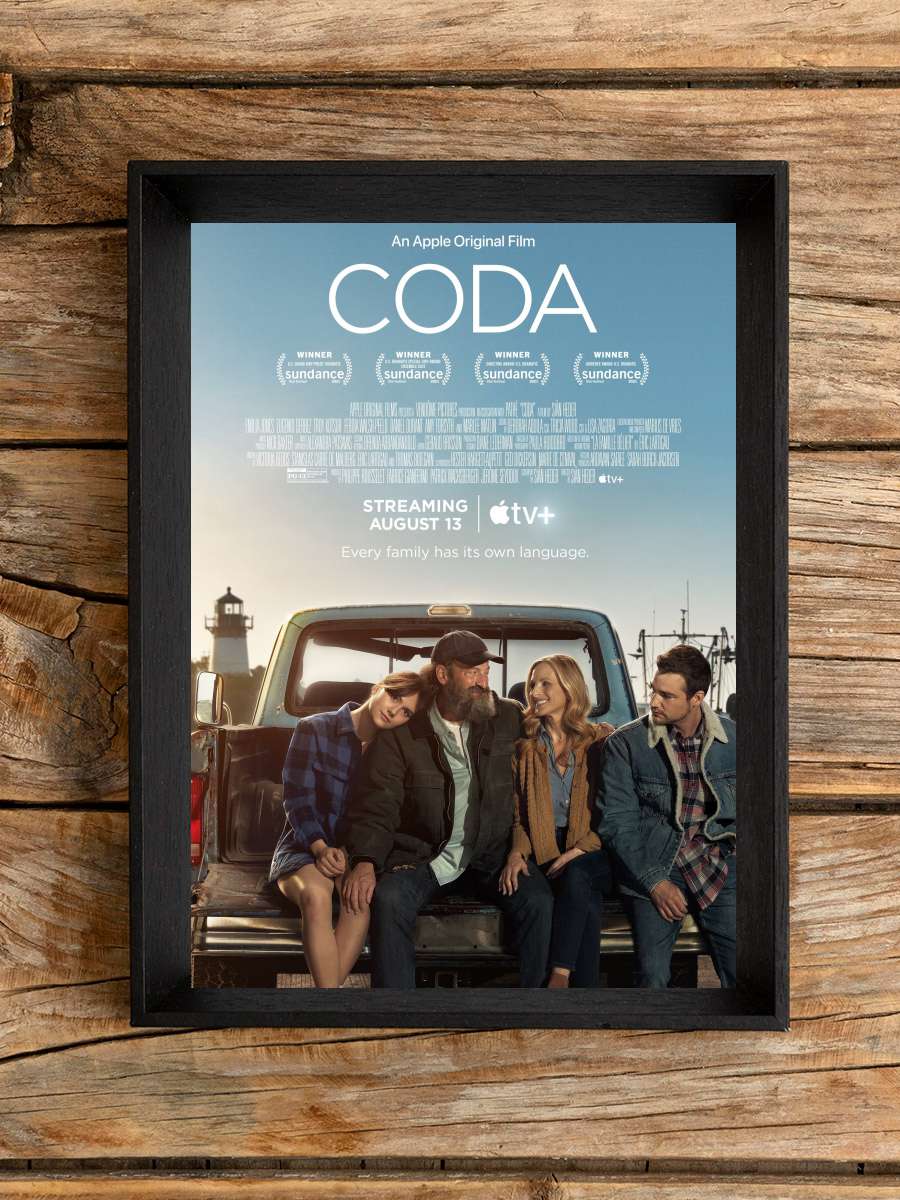 CODA Film Tablo Siyah Çerçeveli Film Poster Afiş Tablo