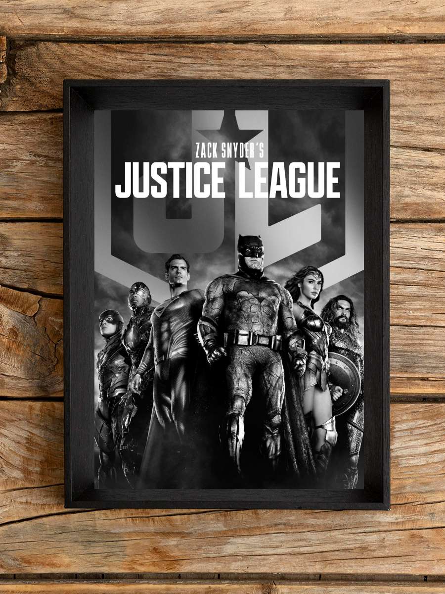 Zack Snyder'ın Adalet Birliği - Zack Snyder's Justice League Film Tablo Siyah Çerçeveli Film Poster Afiş Tablo