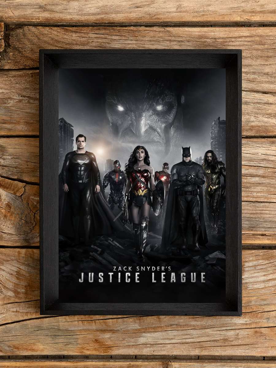 Zack Snyder'ın Adalet Birliği - Zack Snyder's Justice League Film Tablo Siyah Çerçeveli Film Poster Afiş Tablo