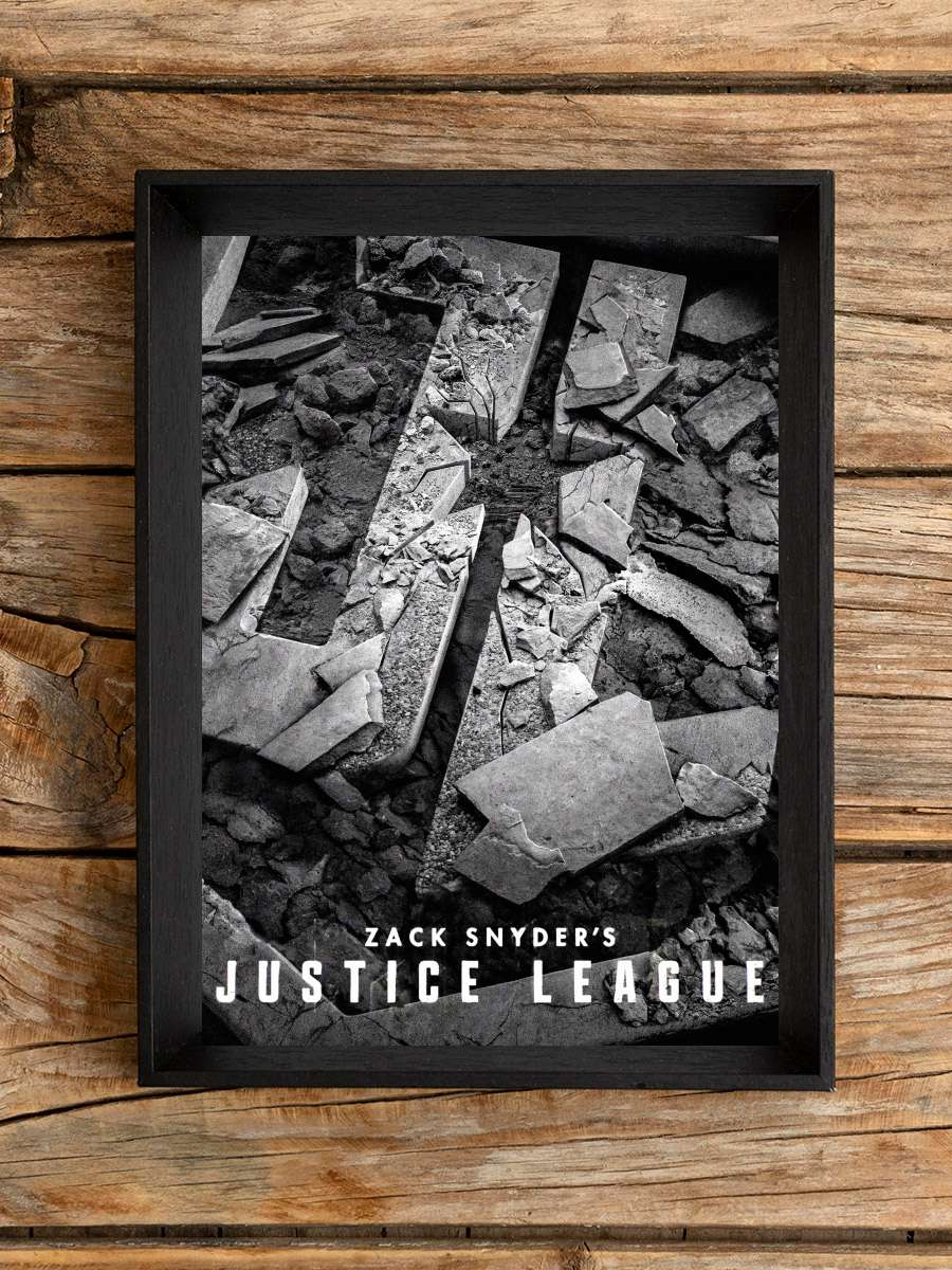 Zack Snyder'ın Adalet Birliği - Zack Snyder's Justice League Film Tablo Siyah Çerçeveli Film Poster Afiş Tablo