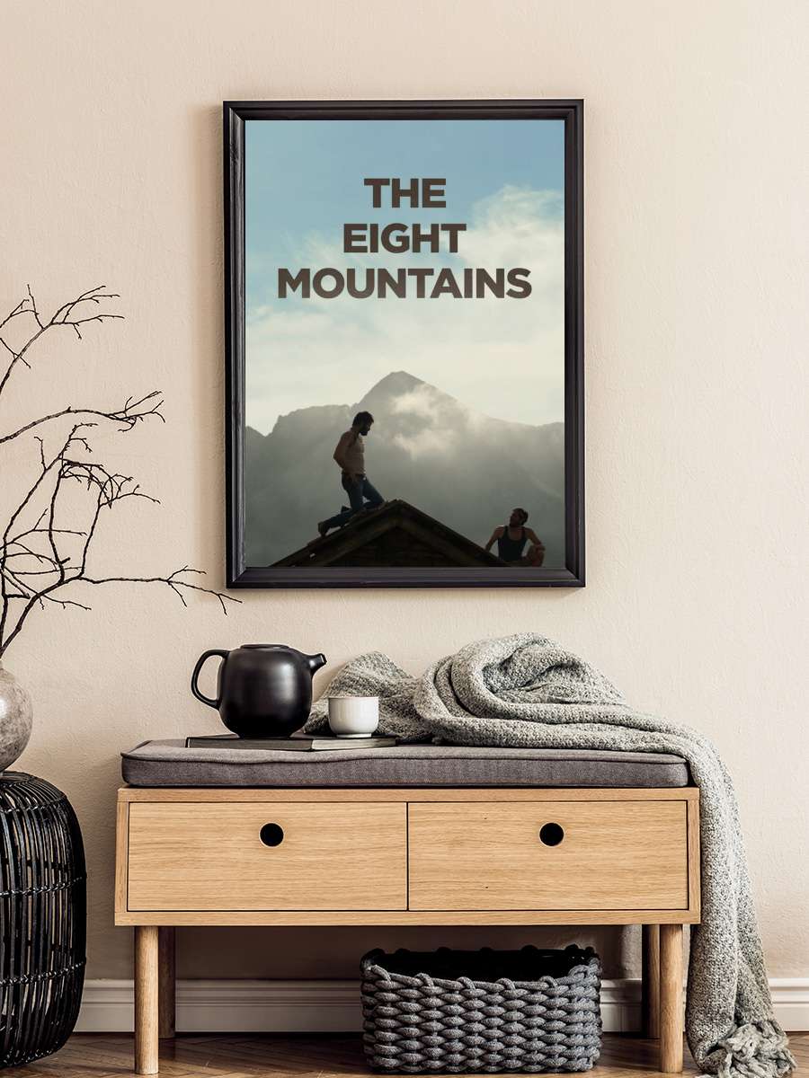 Sekiz Dağ - Le otto montagne Film Tablo Siyah Çerçeveli Film Poster Afiş Tablo