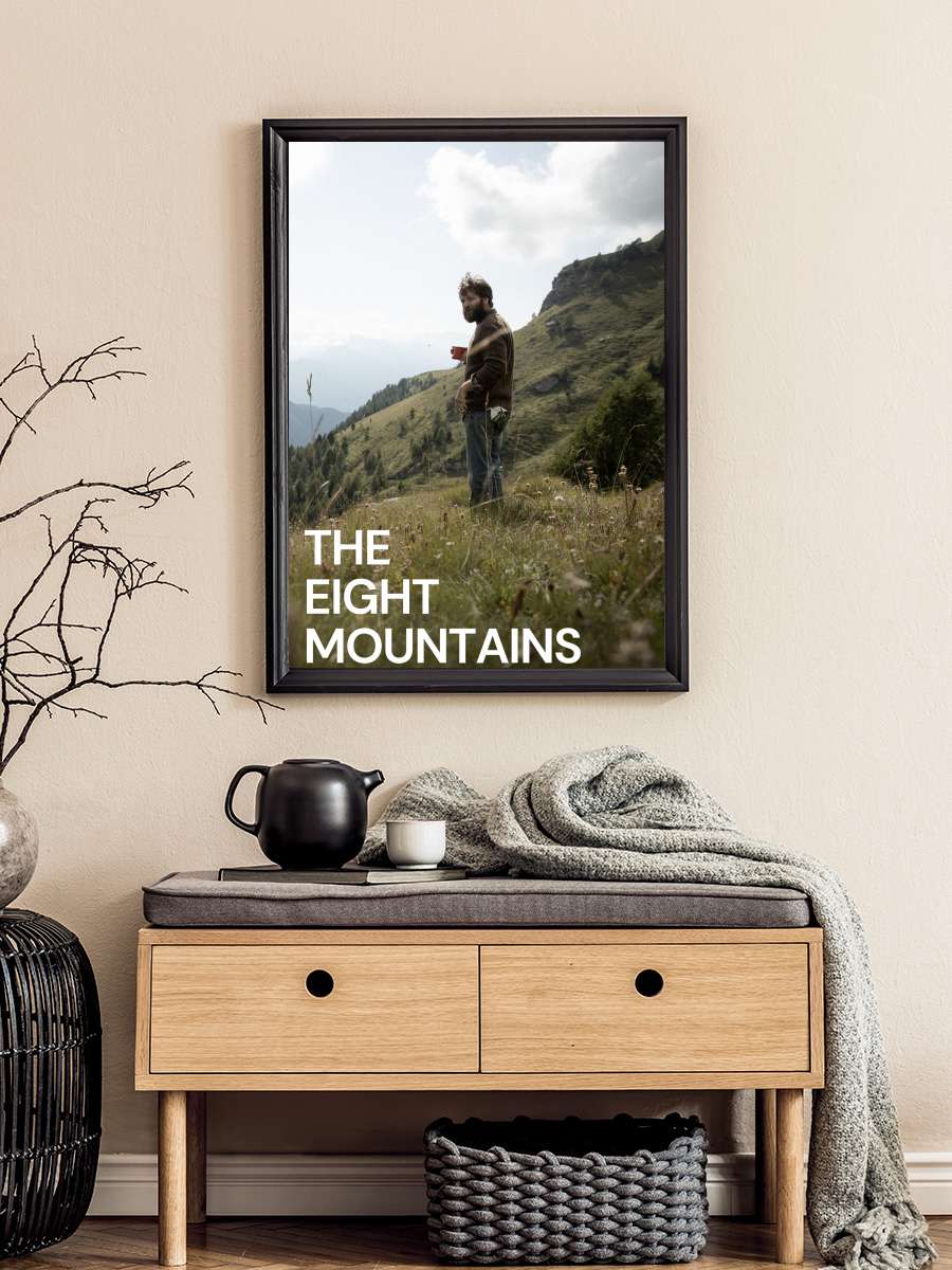 Sekiz Dağ - Le otto montagne Film Tablo Siyah Çerçeveli Film Poster Afiş Tablo