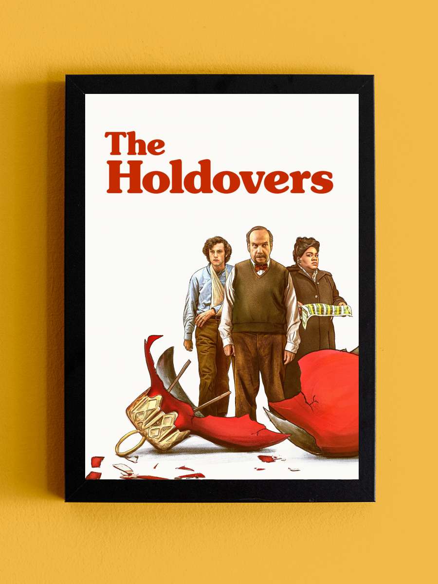 Geride Kalanlar - The Holdovers Film Tablo Siyah Çerçeveli Film Poster Afiş Tablo