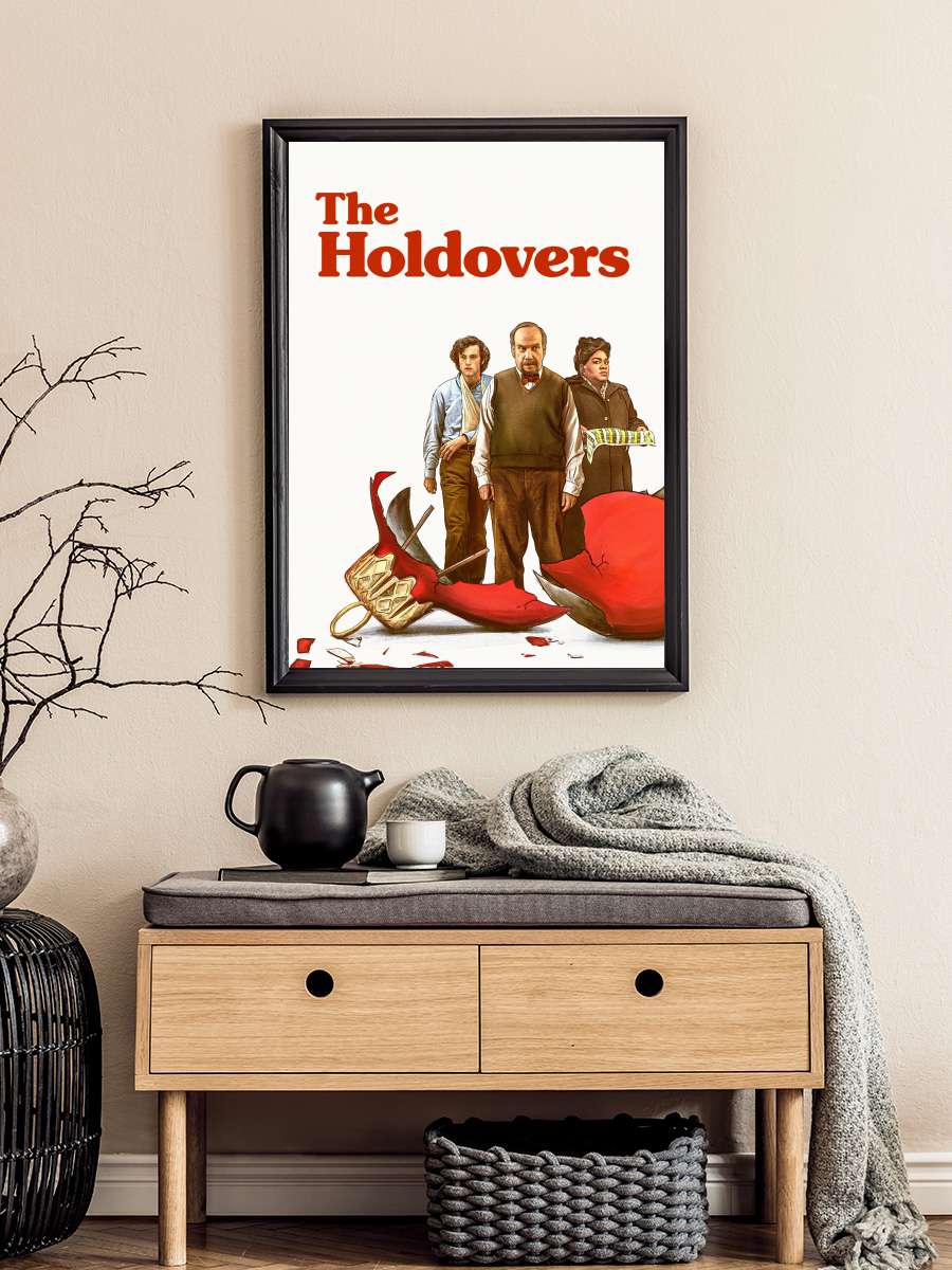 Geride Kalanlar - The Holdovers Film Tablo Siyah Çerçeveli Film Poster Afiş Tablo