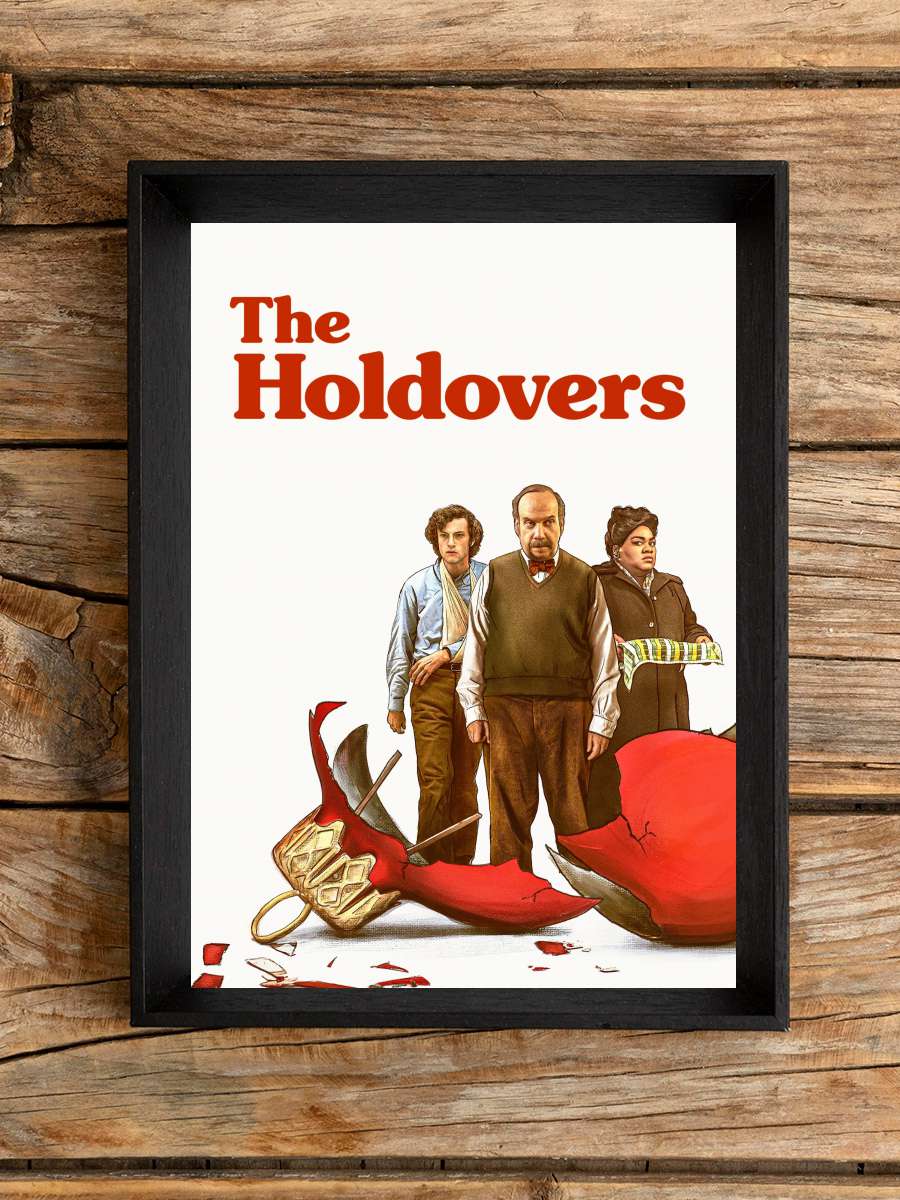 Geride Kalanlar - The Holdovers Film Tablo Siyah Çerçeveli Film Poster Afiş Tablo