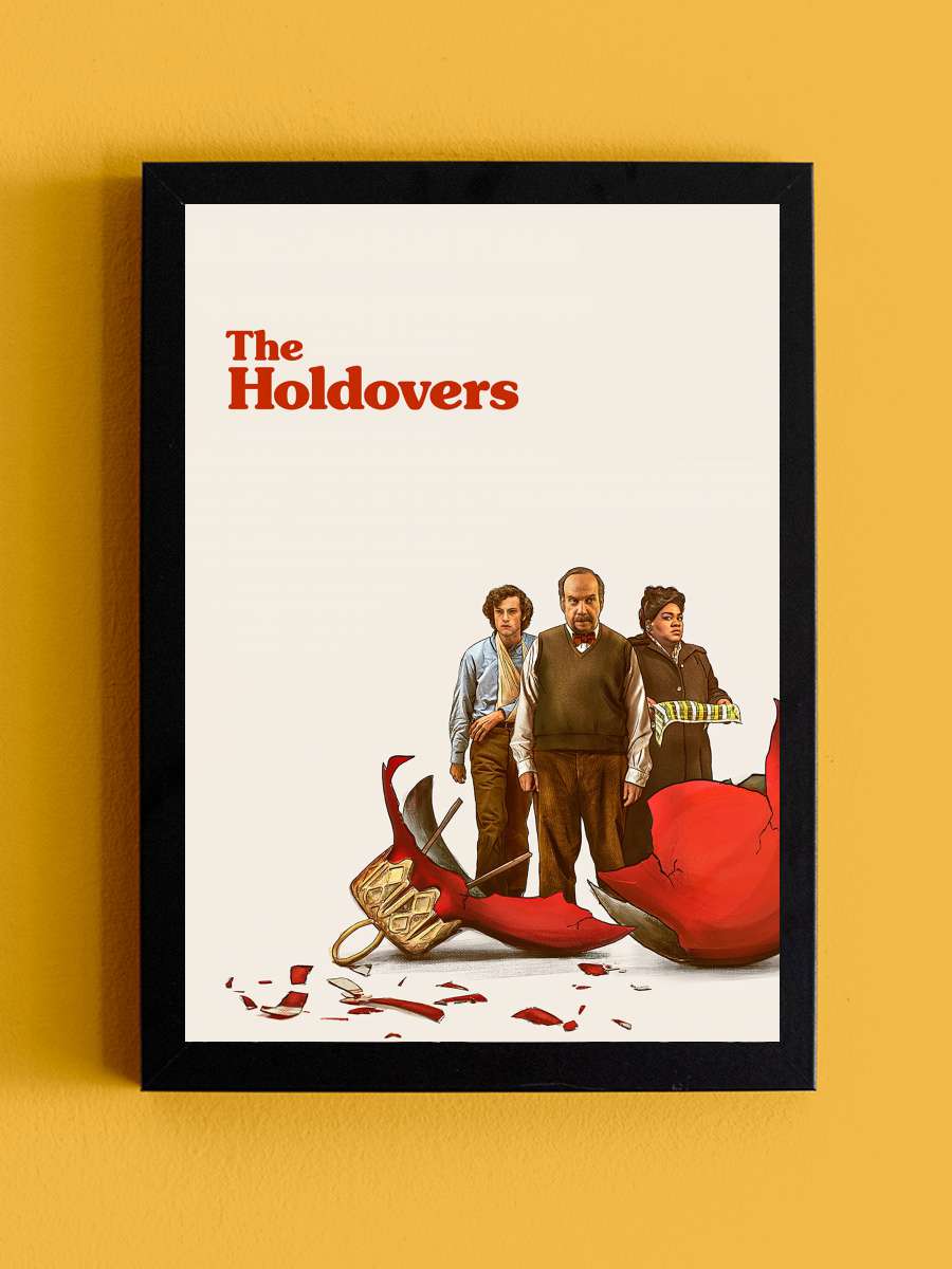 Geride Kalanlar - The Holdovers Film Tablo Siyah Çerçeveli Film Poster Afiş Tablo