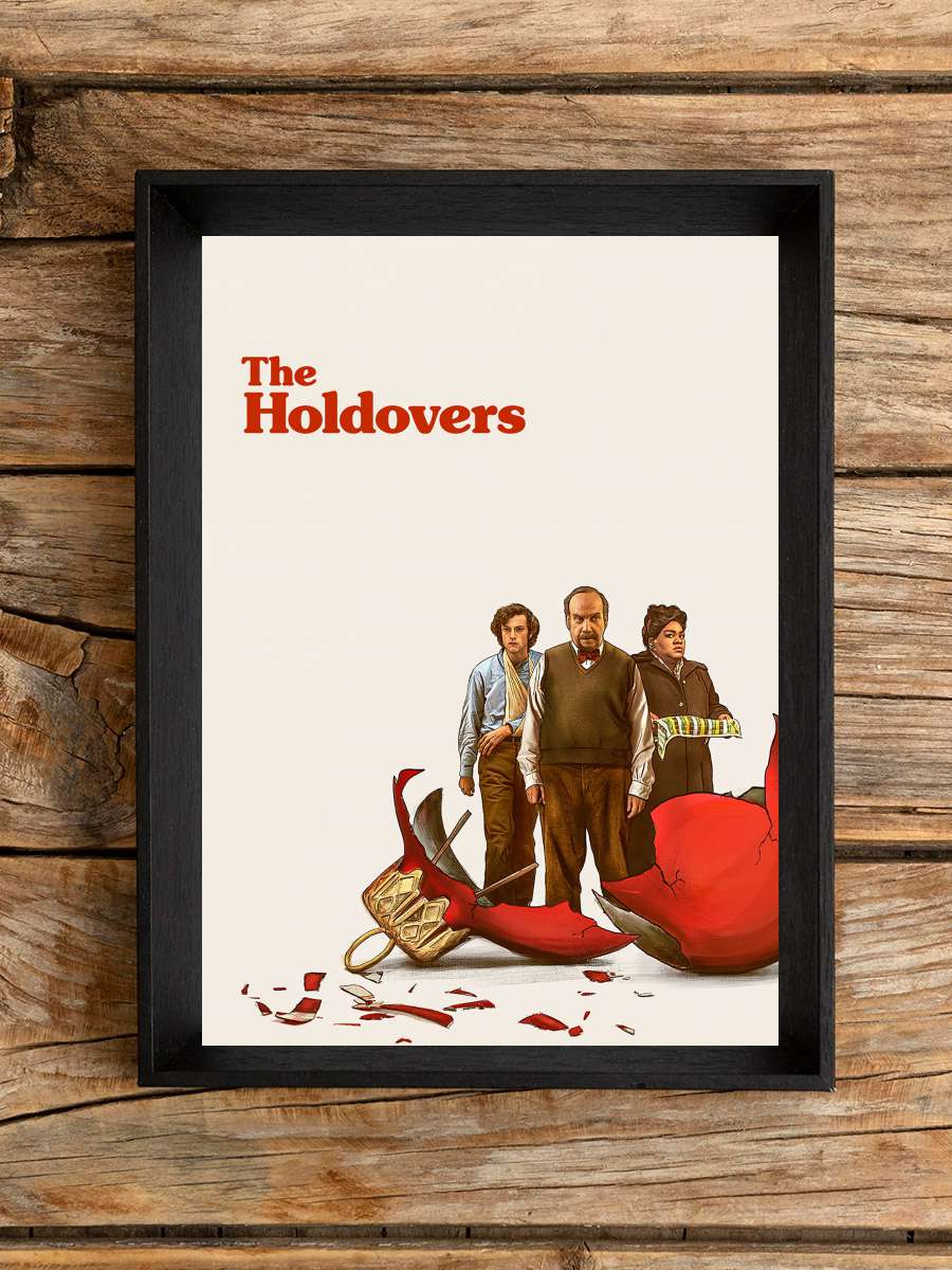 Geride Kalanlar - The Holdovers Film Tablo Siyah Çerçeveli Film Poster Afiş Tablo