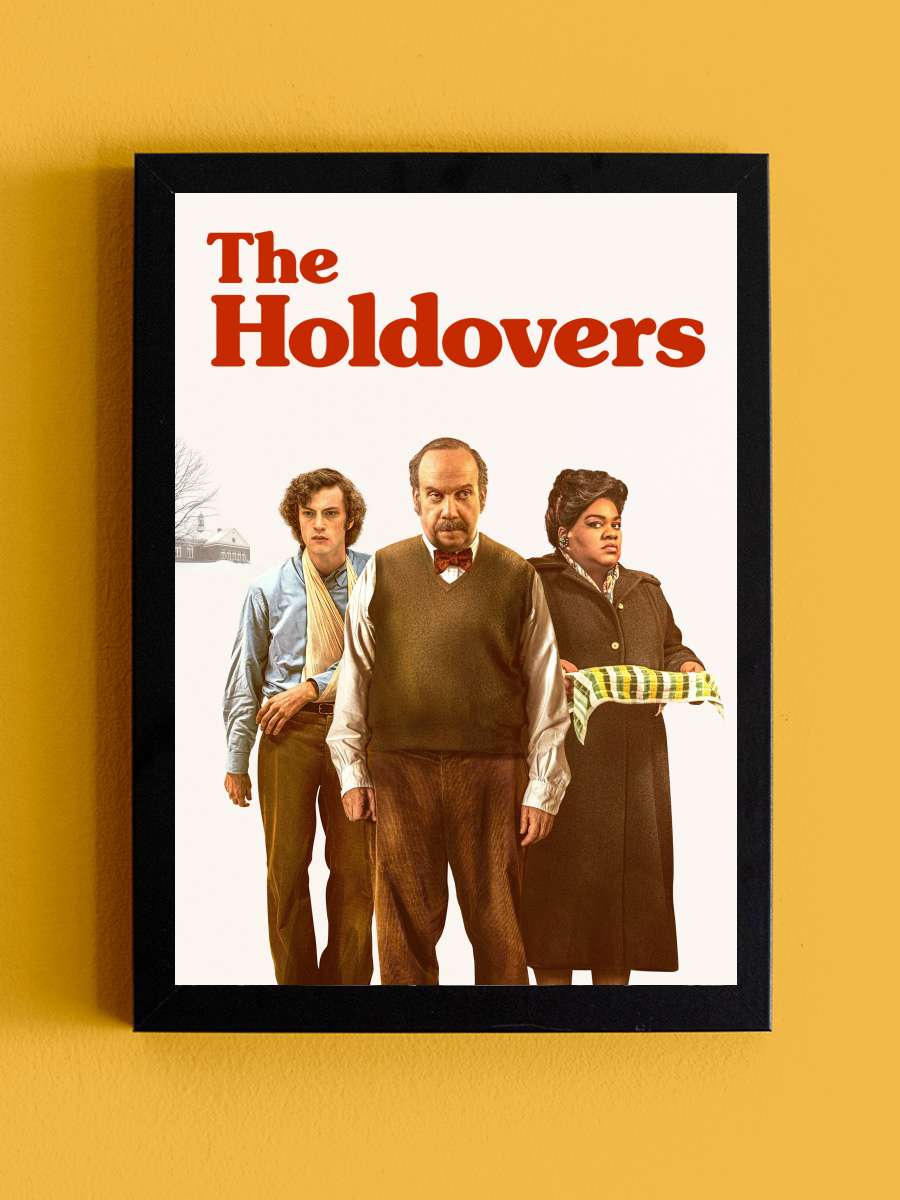 Geride Kalanlar - The Holdovers Film Tablo Siyah Çerçeveli Film Poster Afiş Tablo