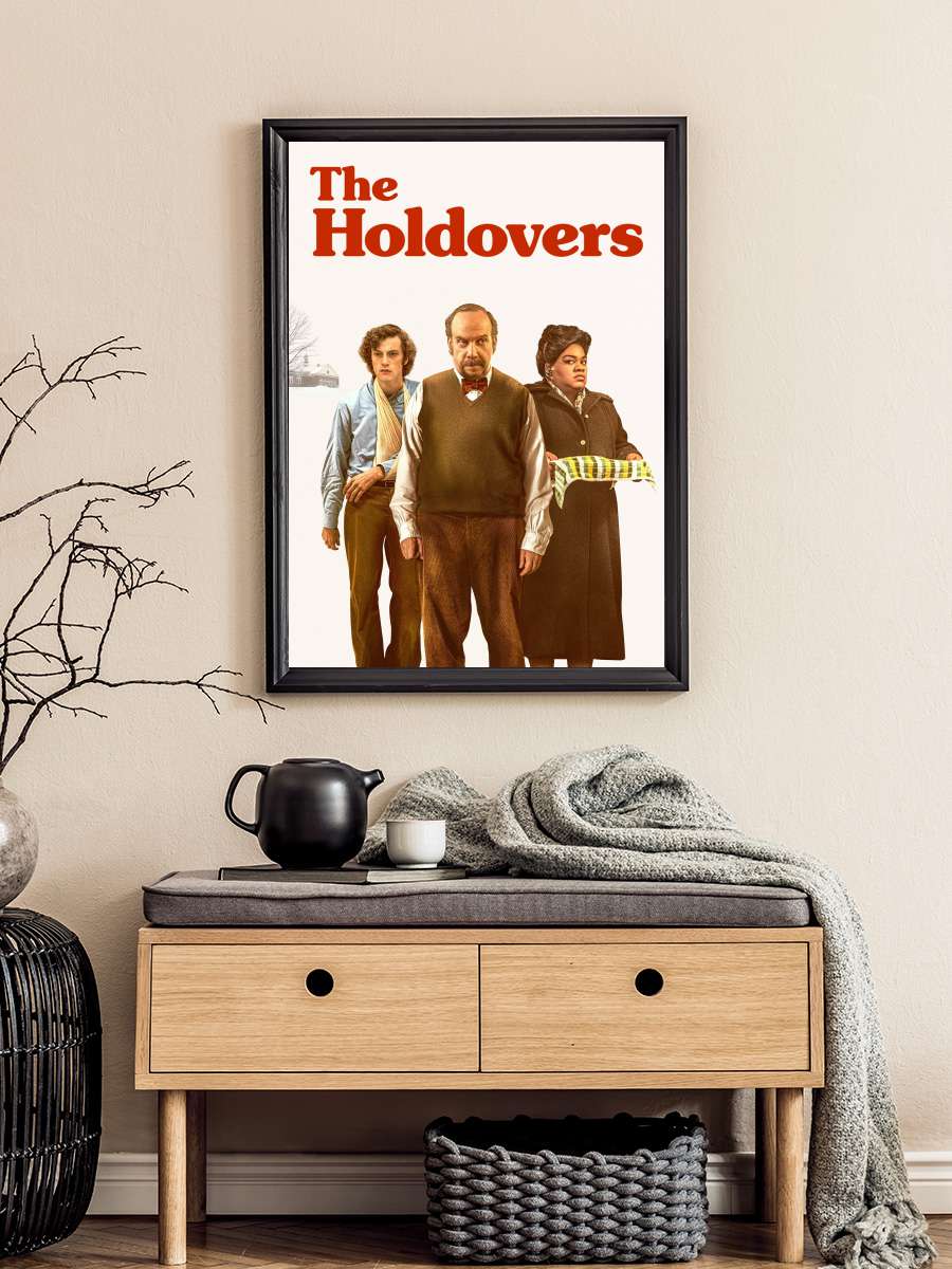 Geride Kalanlar - The Holdovers Film Tablo Siyah Çerçeveli Film Poster Afiş Tablo