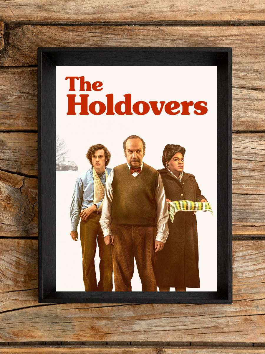 Geride Kalanlar - The Holdovers Film Tablo Siyah Çerçeveli Film Poster Afiş Tablo