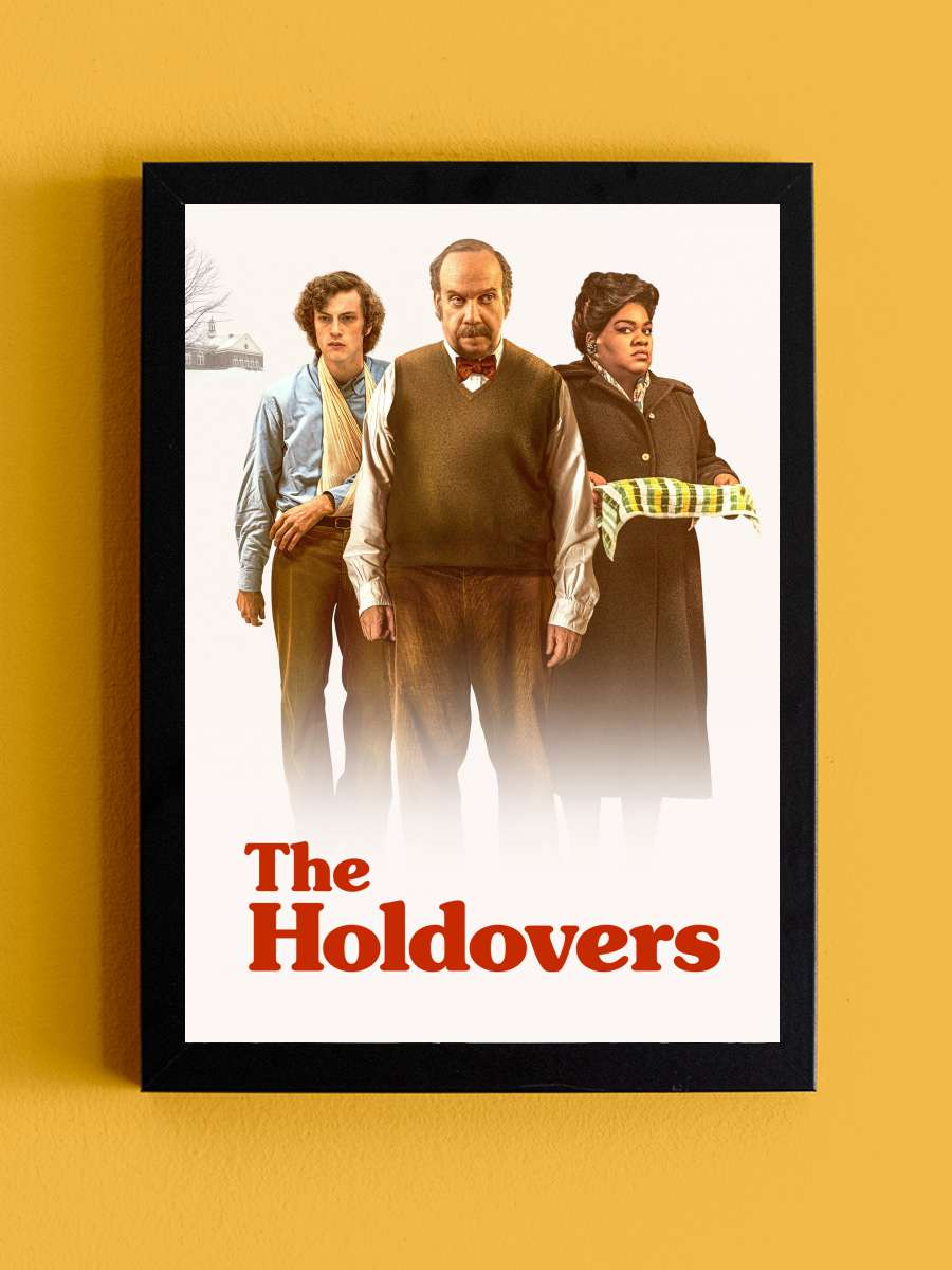 Geride Kalanlar - The Holdovers Film Tablo Siyah Çerçeveli Film Poster Afiş Tablo