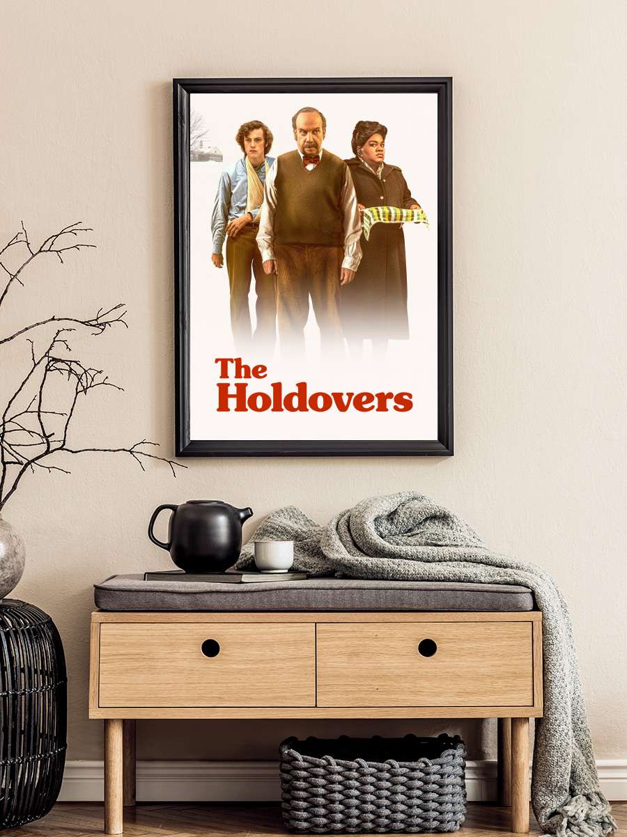 Geride Kalanlar - The Holdovers Film Tablo Siyah Çerçeveli Film Poster Afiş Tablo