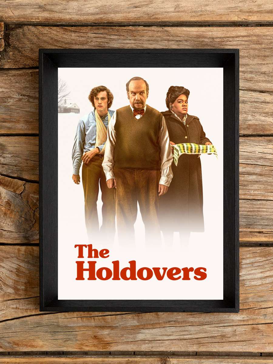 Geride Kalanlar - The Holdovers Film Tablo Siyah Çerçeveli Film Poster Afiş Tablo