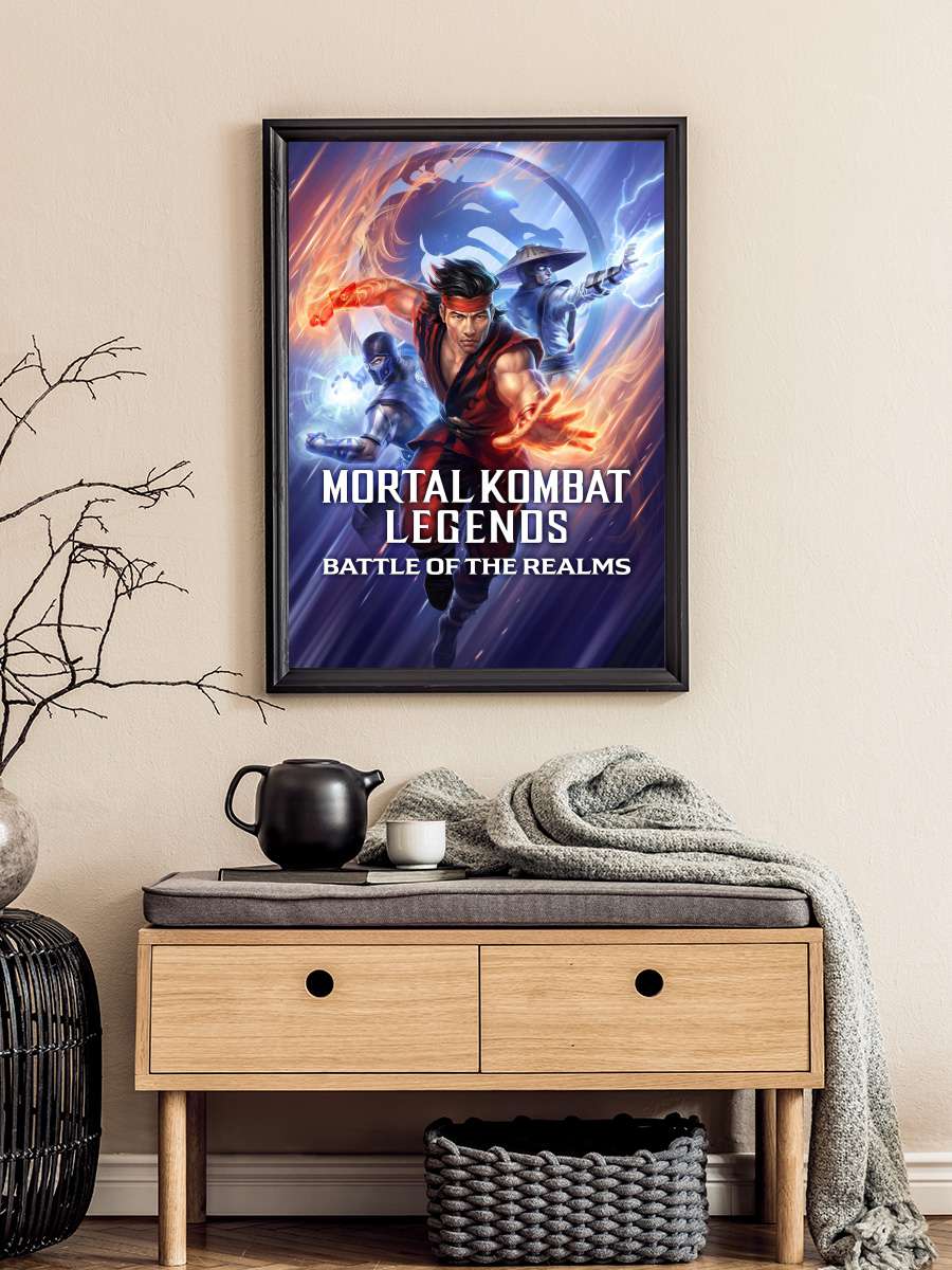 Mortal Kombat Efsaneleri Diyarların Savaşi - Mortal Kombat Legends: Battle of the Realms Film Tablo Siyah Çerçeveli Film Poster Afiş Tablo