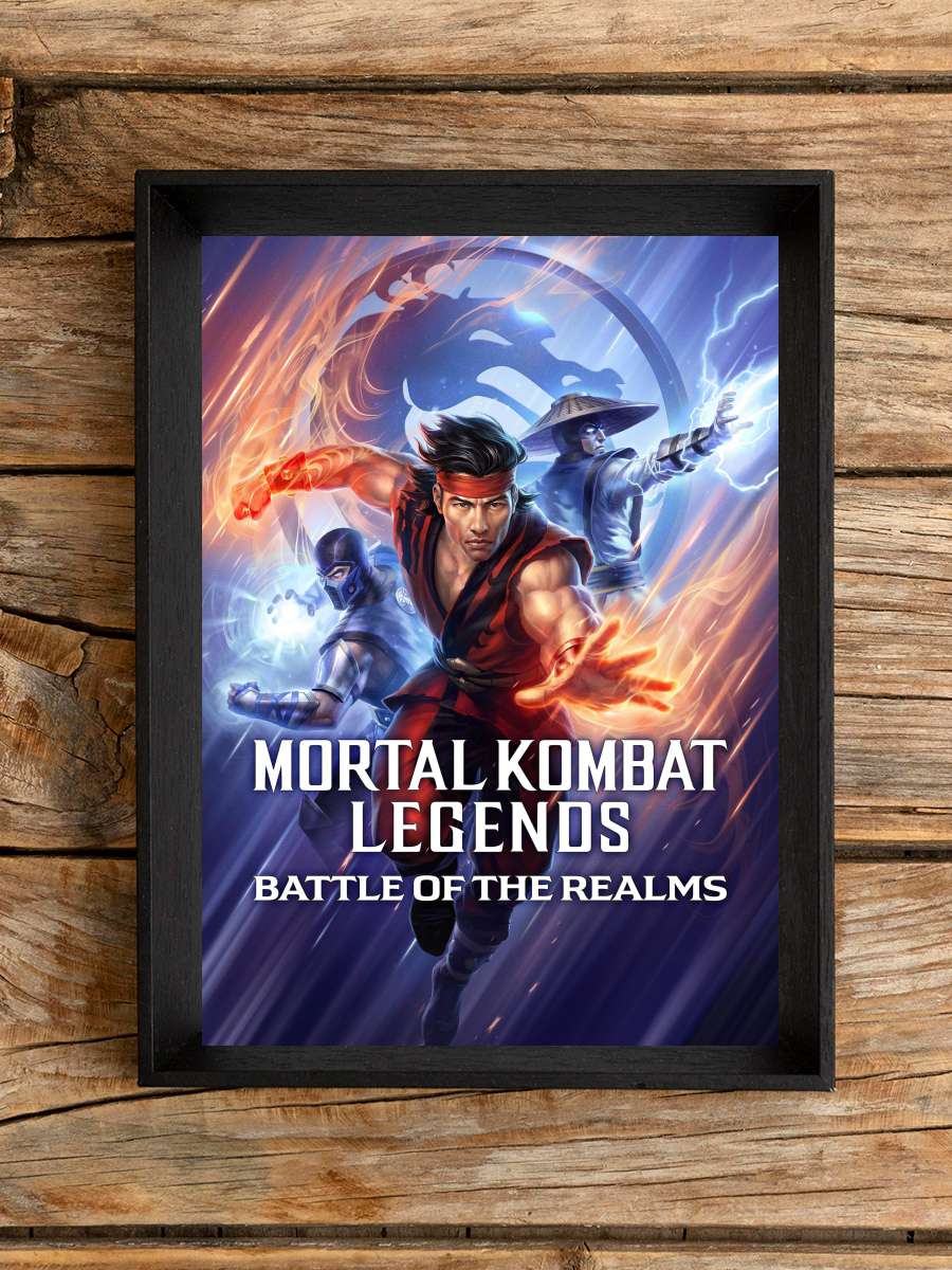 Mortal Kombat Efsaneleri Diyarların Savaşi - Mortal Kombat Legends: Battle of the Realms Film Tablo Siyah Çerçeveli Film Poster Afiş Tablo