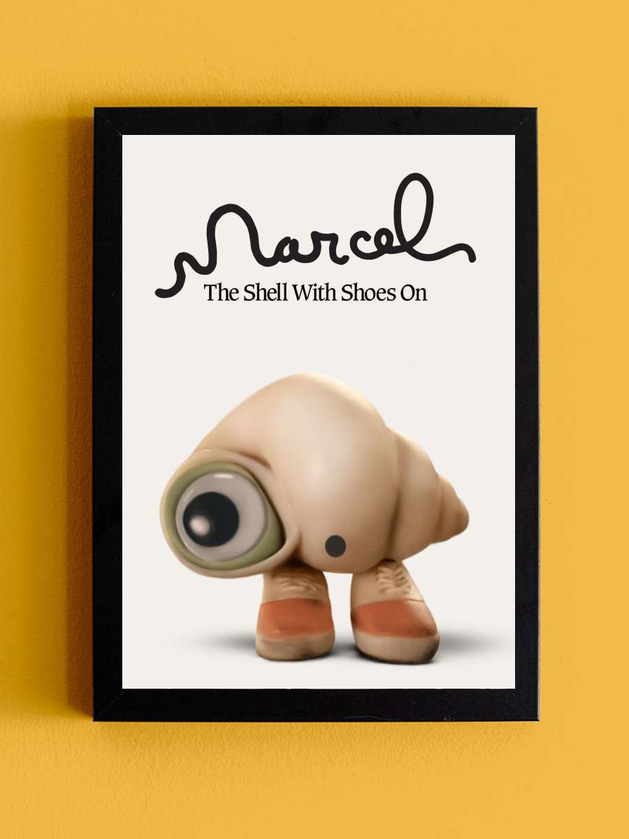 Deniz Kabuğu Marcel - Marcel the Shell with Shoes On Film Tablo Siyah Çerçeveli Film Poster Afiş Tablo