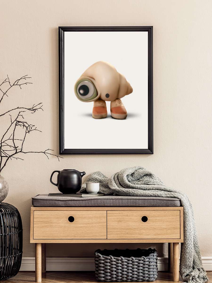 Deniz Kabuğu Marcel - Marcel the Shell with Shoes On Film Tablo Siyah Çerçeveli Film Poster Afiş Tablo