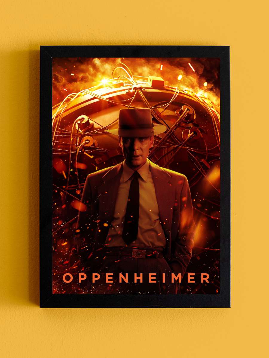 Oppenheimer Film Tablo Siyah Çerçeveli Film Poster Afiş Tablo