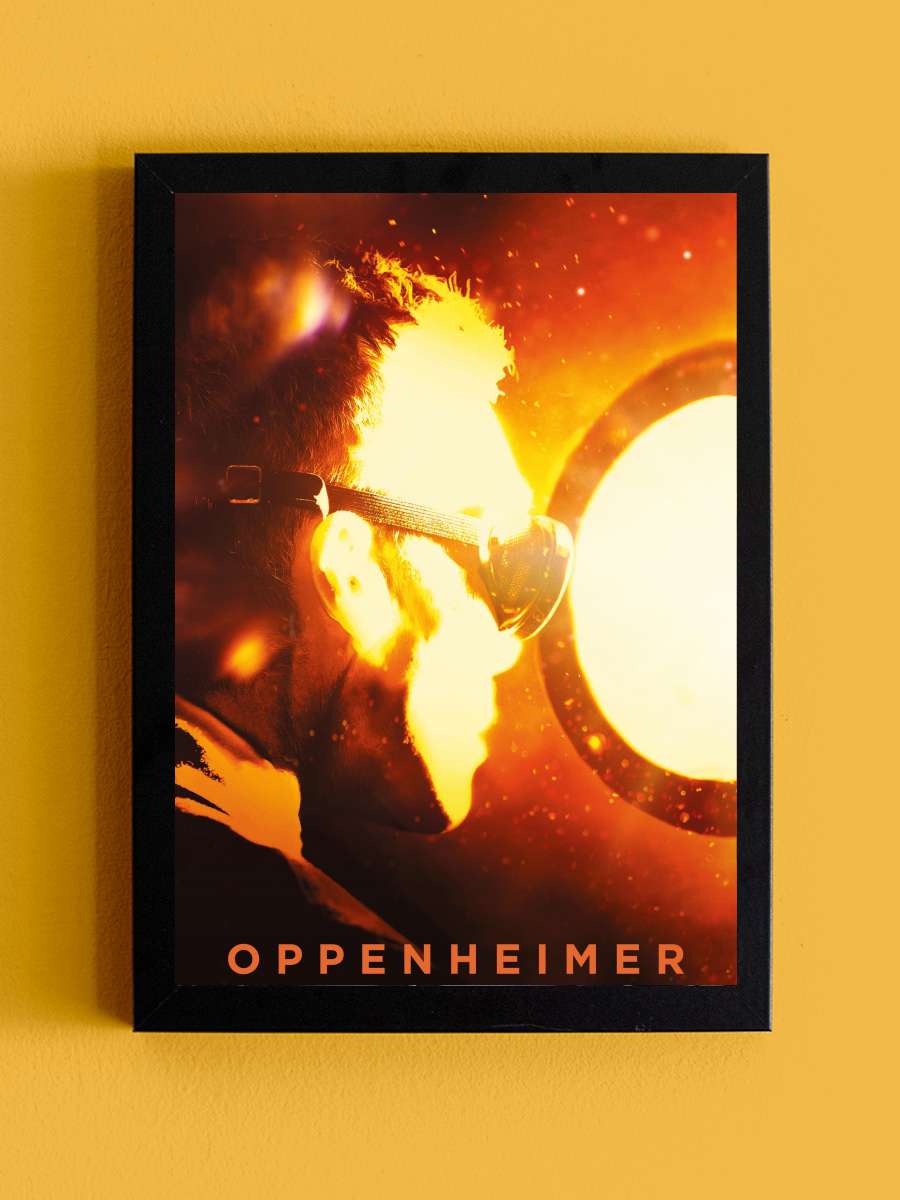 Oppenheimer Film Tablo Siyah Çerçeveli Film Poster Afiş Tablo