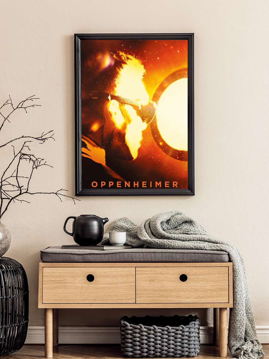 Oppenheimer Film Tablo Siyah Çerçeveli Film Poster Afiş Tablo