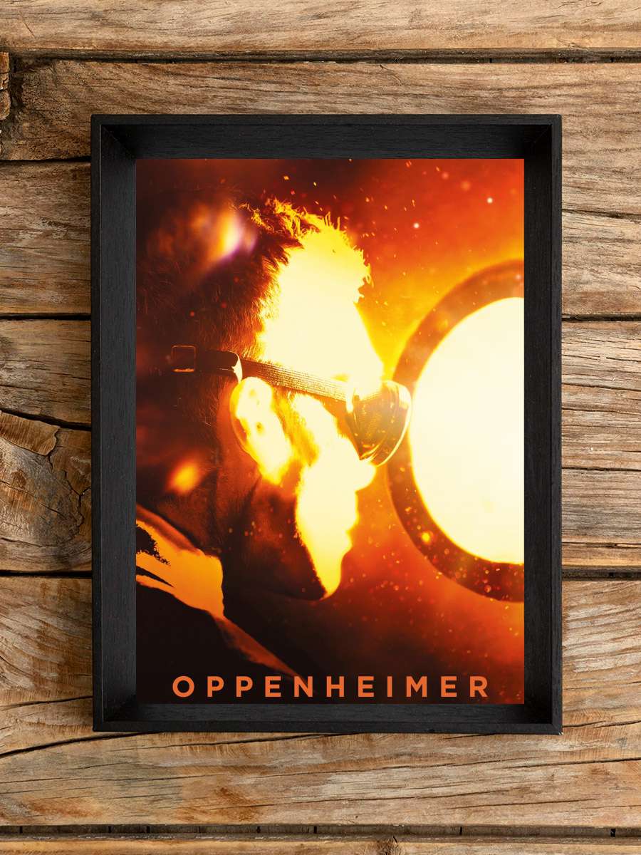 Oppenheimer Film Tablo Siyah Çerçeveli Film Poster Afiş Tablo