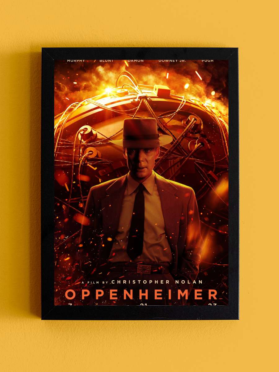 Oppenheimer Film Tablo Siyah Çerçeveli Film Poster Afiş Tablo