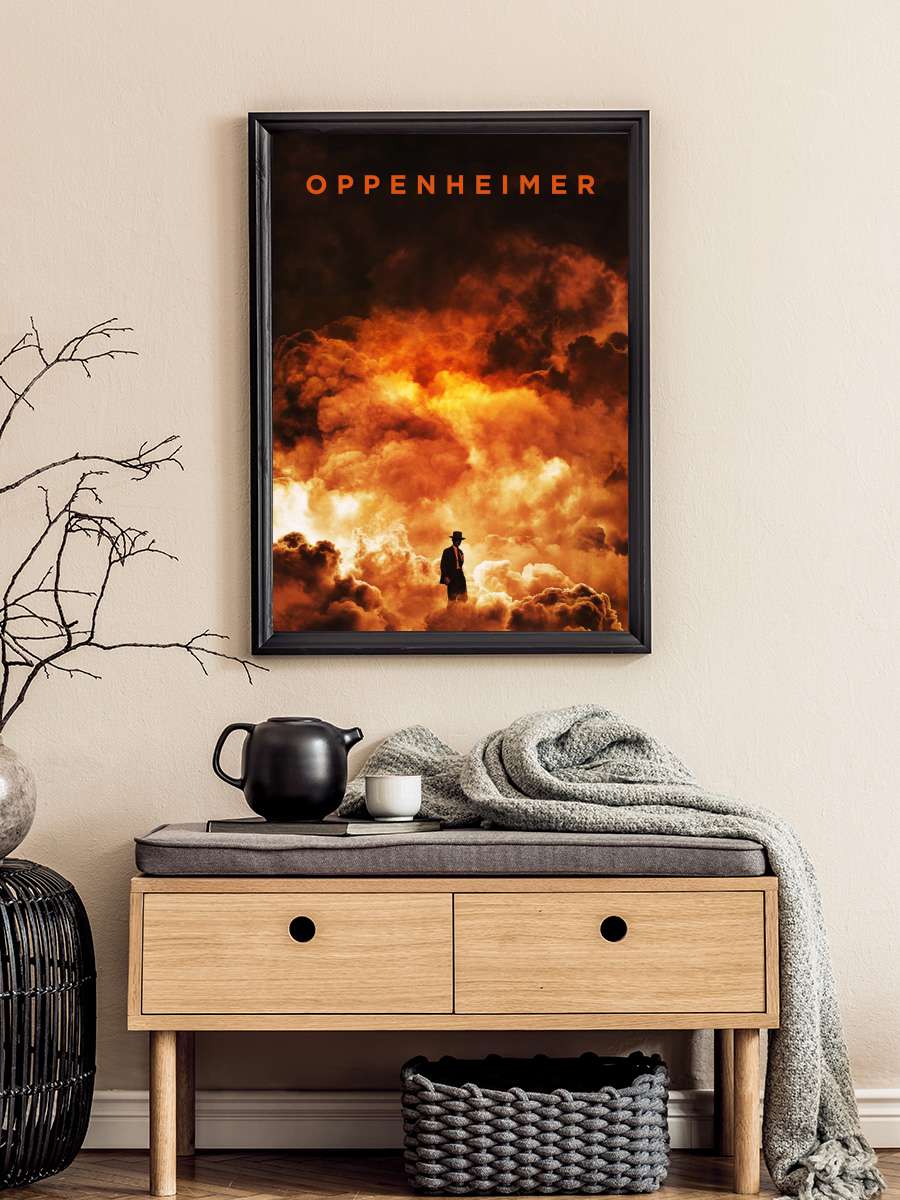 Oppenheimer Film Tablo Siyah Çerçeveli Film Poster Afiş Tablo